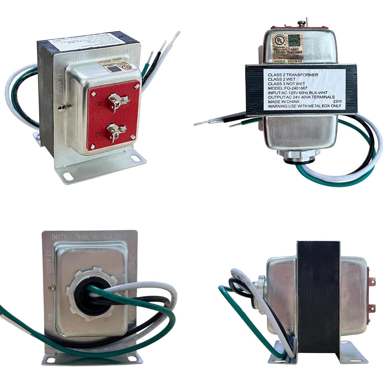 Transformador de Timbre 24V 40VA YUNFOOK - Listado UL