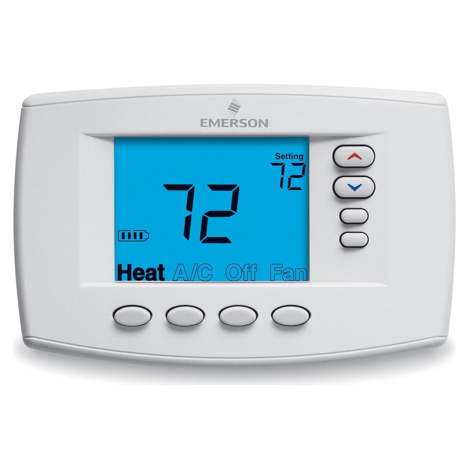 Termostato Programable Emerson Blue Easy Reader 7 Días