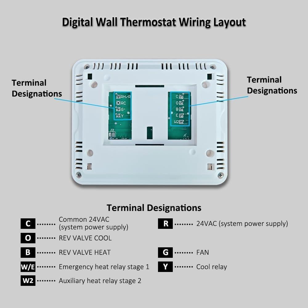 Termostato Miuputake STN621 Blanco 24V Bomba de Calor
