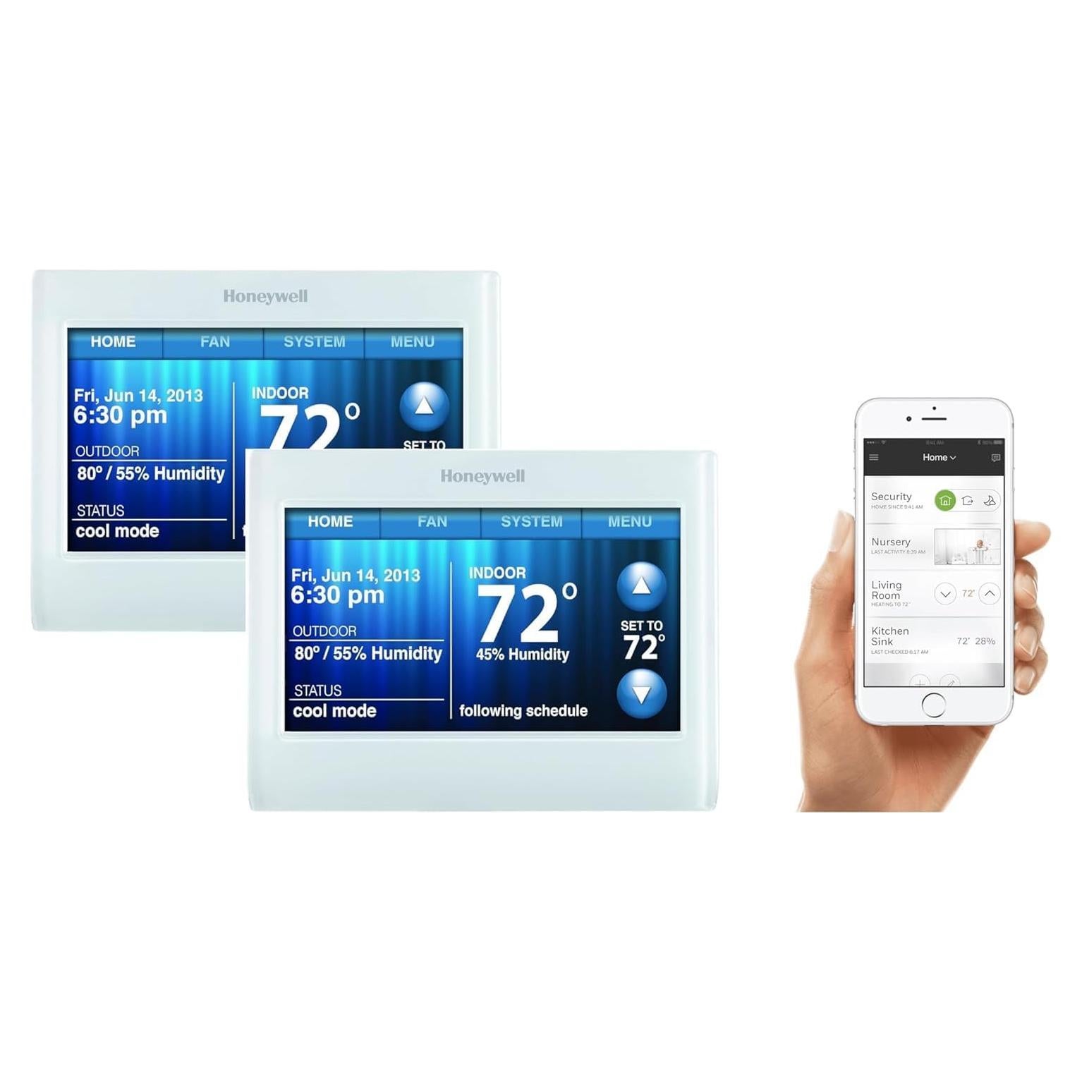 Termostato Programable Wi-Fi Honeywell TH9320WF5003 - 2 Unidades