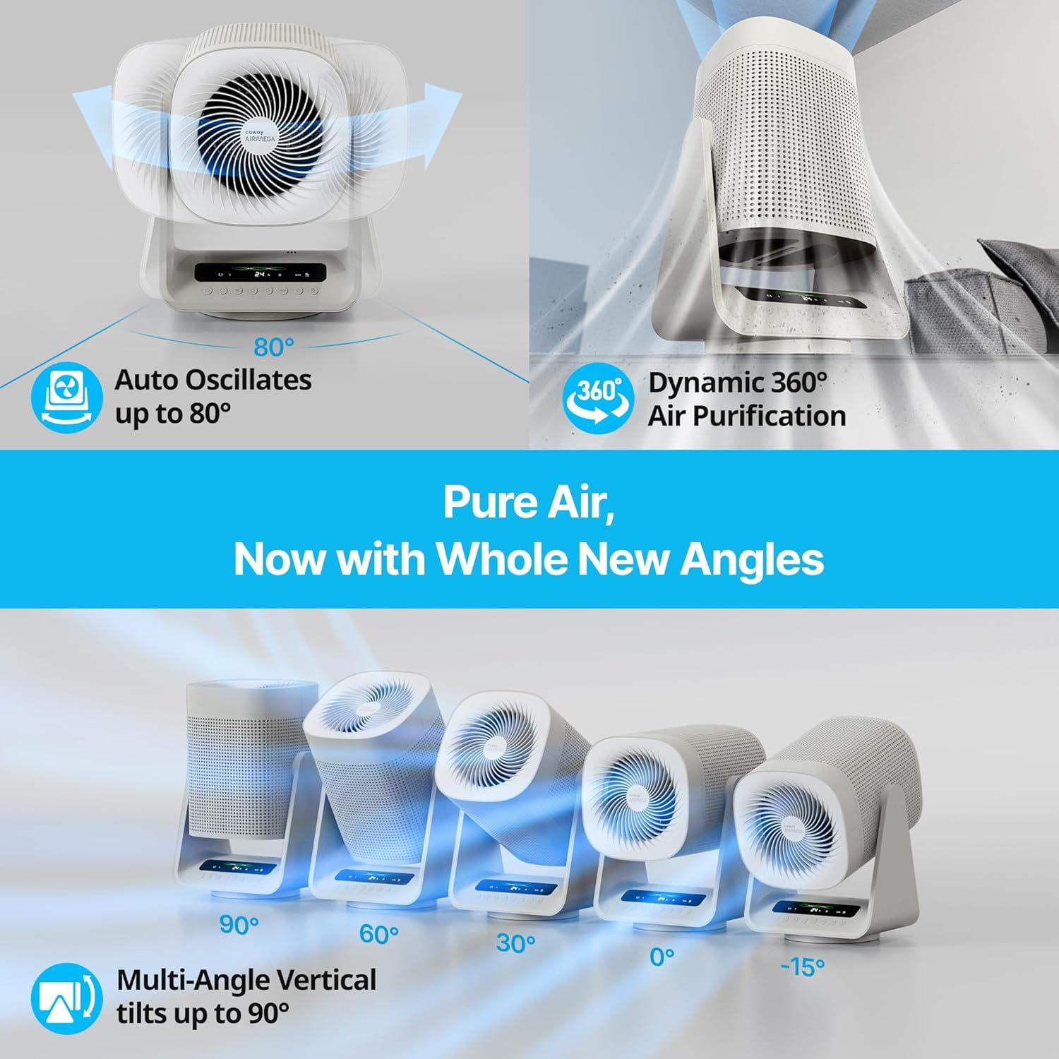 Purificador de Aire Coway Airmega AIM 2-en-1 con Filtro HEPA