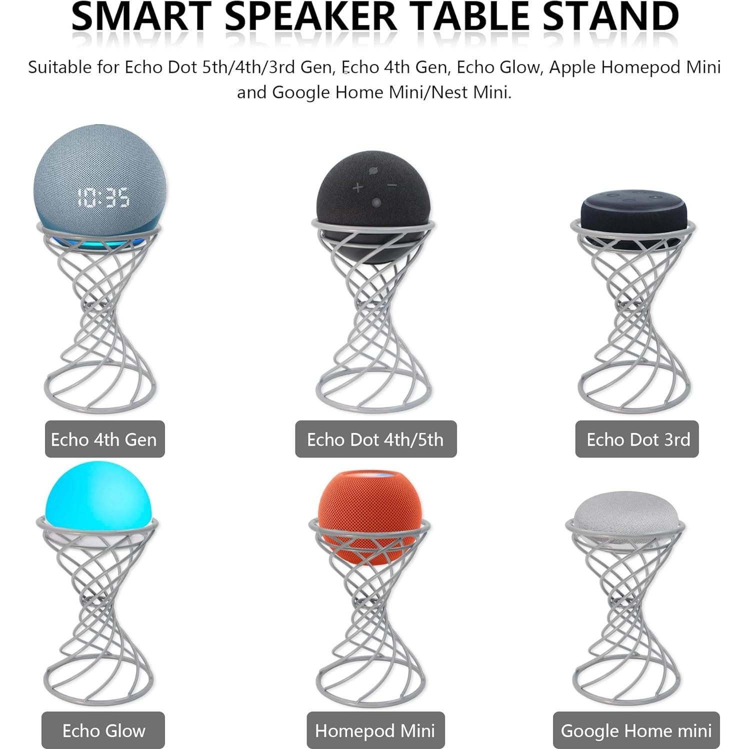 Soporte Decorativo para Altavoz Inteligente Dutiplus Plata