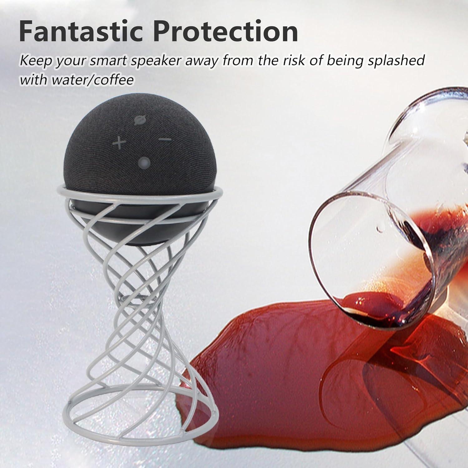 Soporte Decorativo para Altavoz Inteligente Dutiplus Plata