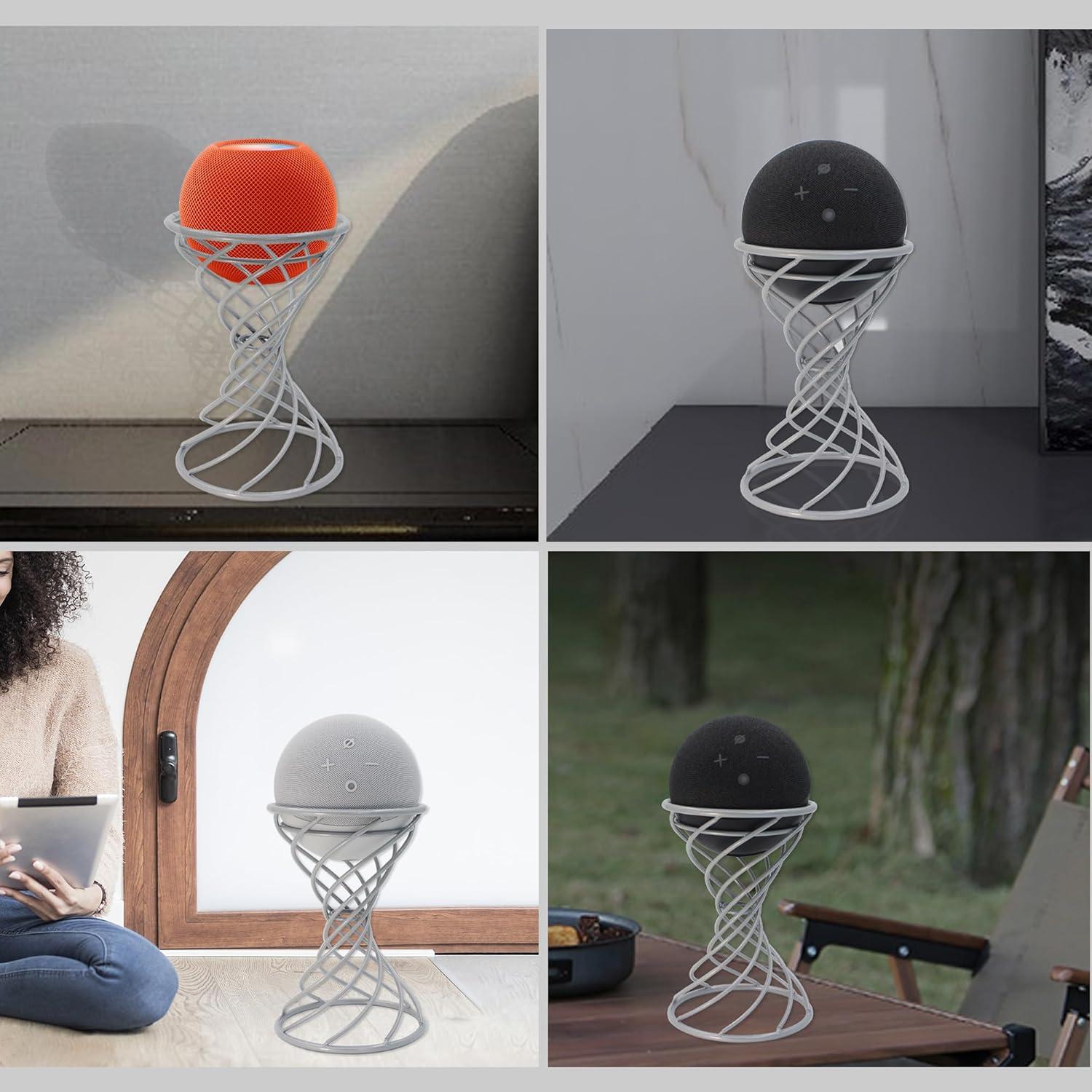 Soporte Decorativo para Altavoz Inteligente Dutiplus Plata