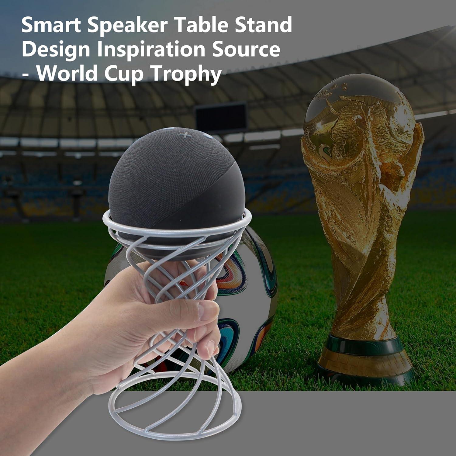 Soporte Decorativo para Altavoz Inteligente Dutiplus Plata