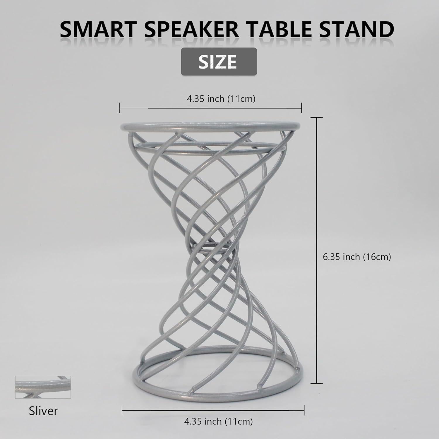 Soporte Decorativo para Altavoz Inteligente Dutiplus Plata