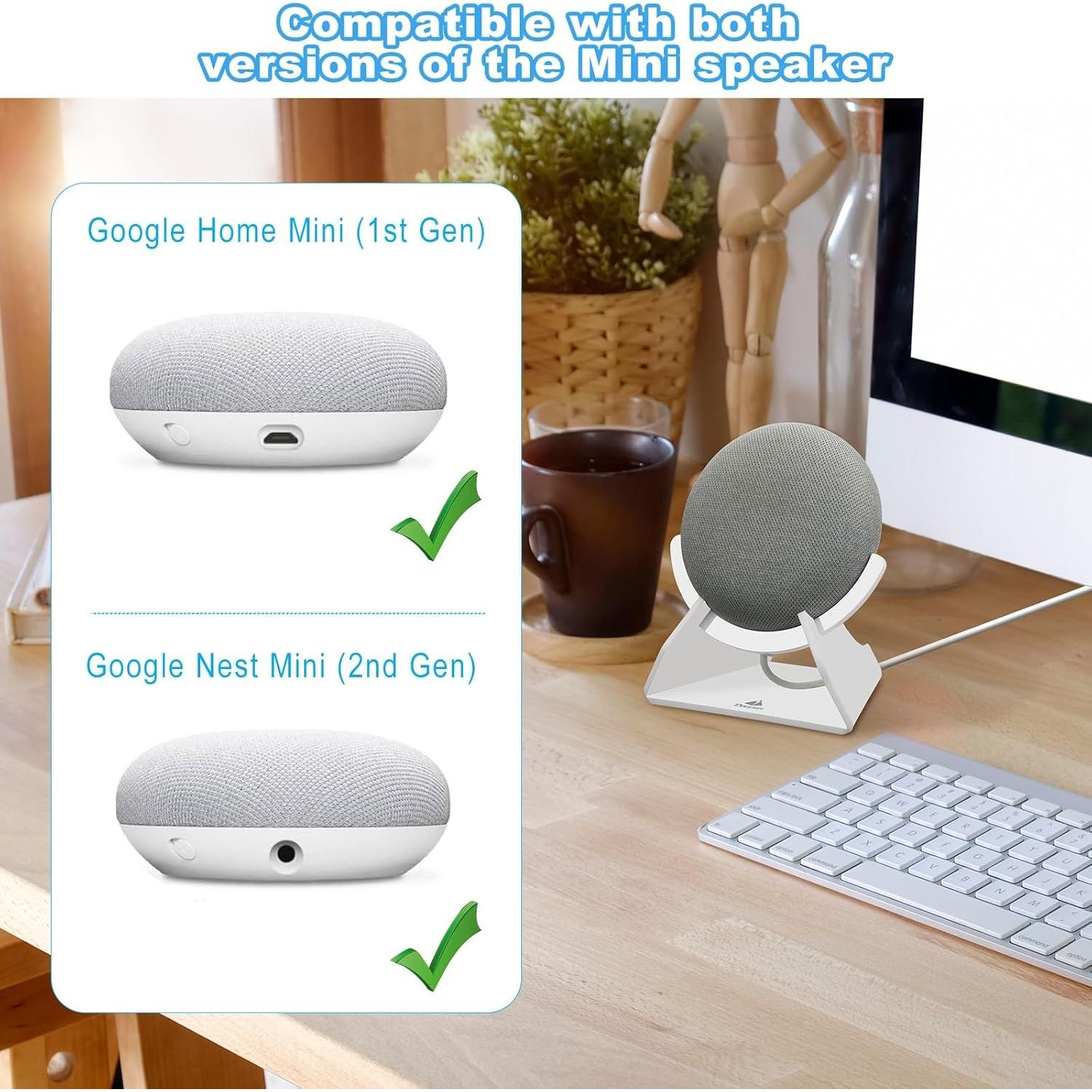 Soporte de Escritorio TXEsign para Google Nest Mini Blanco