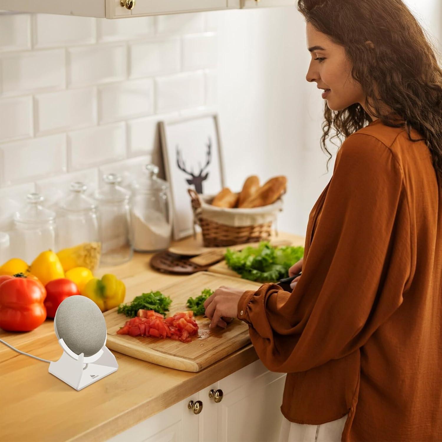 Soporte de Escritorio TXEsign para Google Nest Mini Blanco