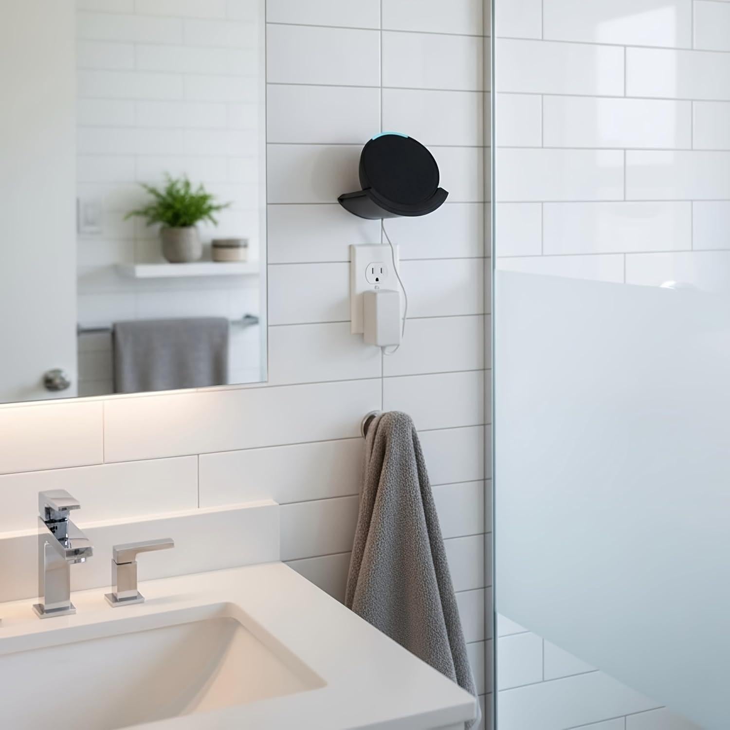 Estante de Montaje en Pared Sintron para Echo Pop - Negro