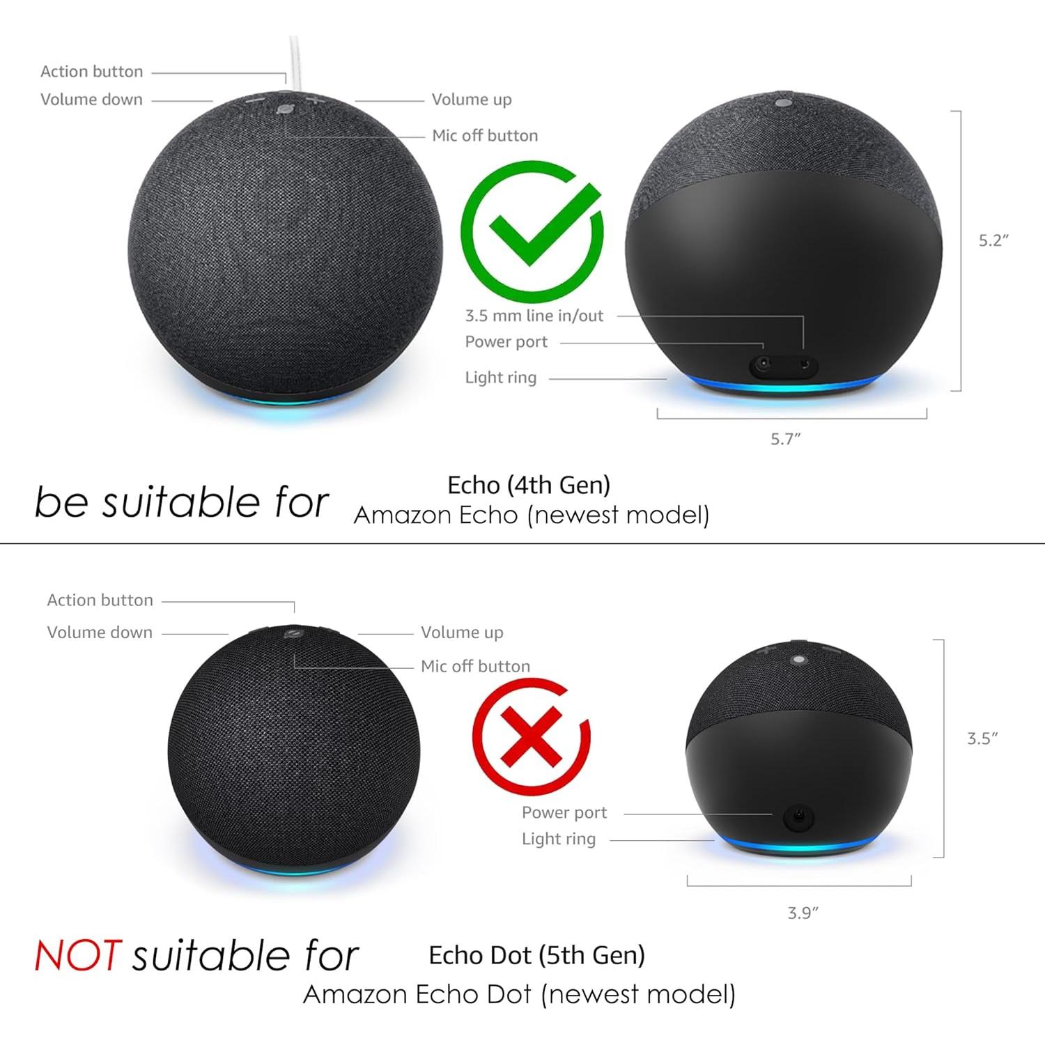 Soporte de Madera para Altavoces Echo 4ta Generación - H HUABERICH
