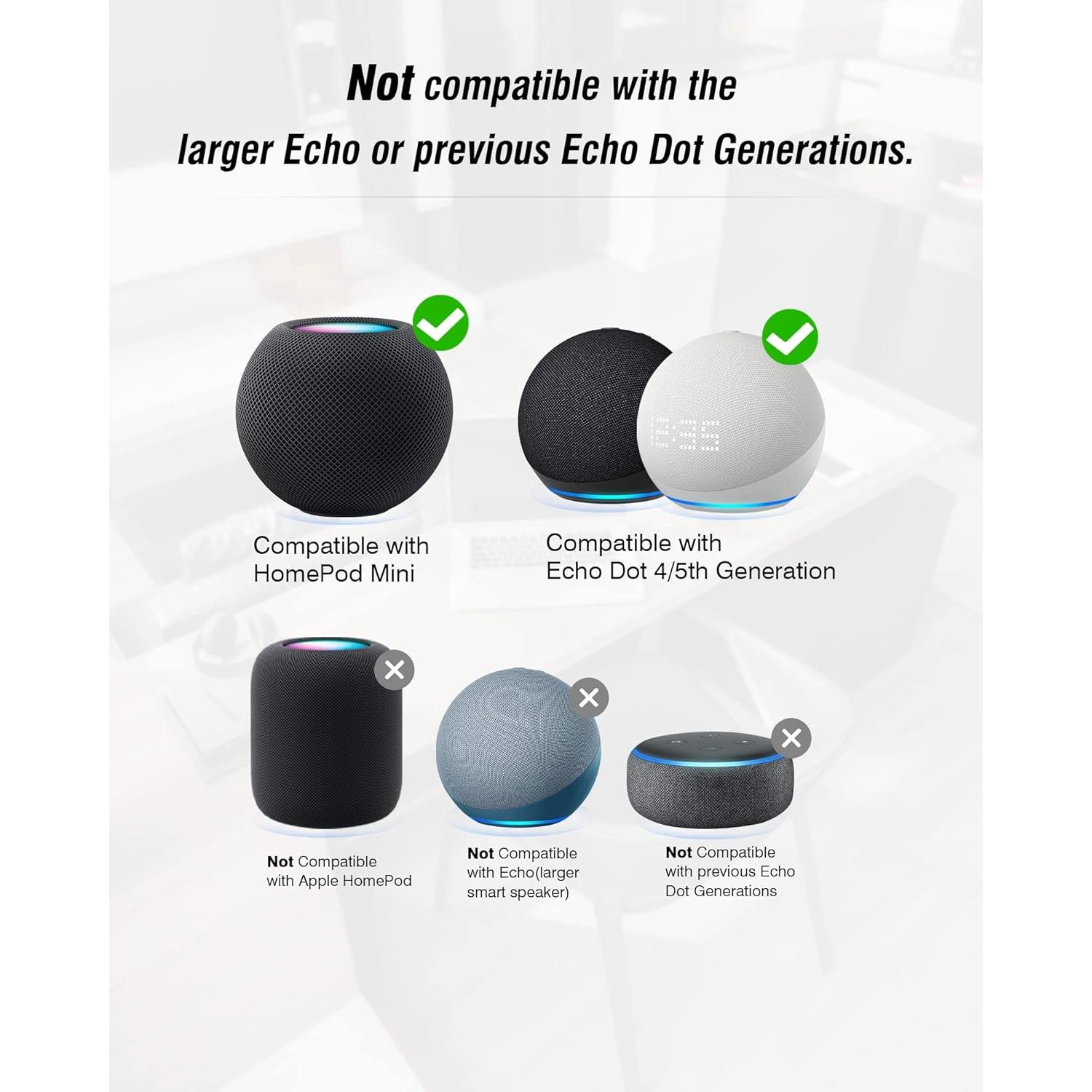 Soporte para Homepod Mini Madatop, trípode ABS antideslizante