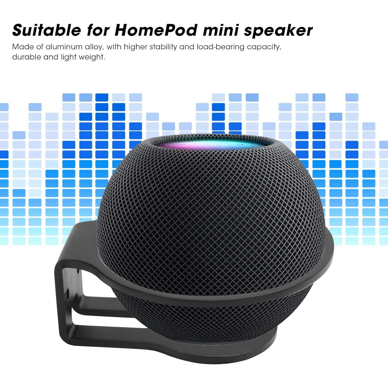 Soporte de Pared ASHATA para HomePod Mini - Aluminio Negro