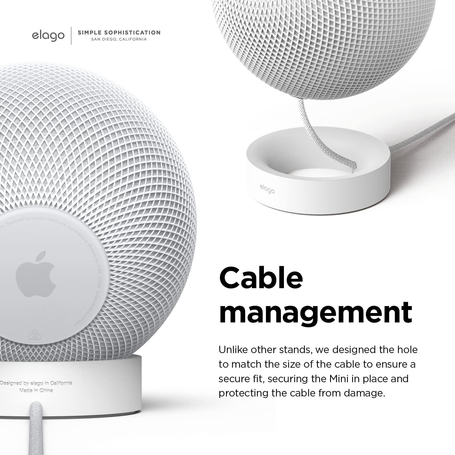 Soporte elago para HomePod Mini - Silicona Antideslizante Blanco