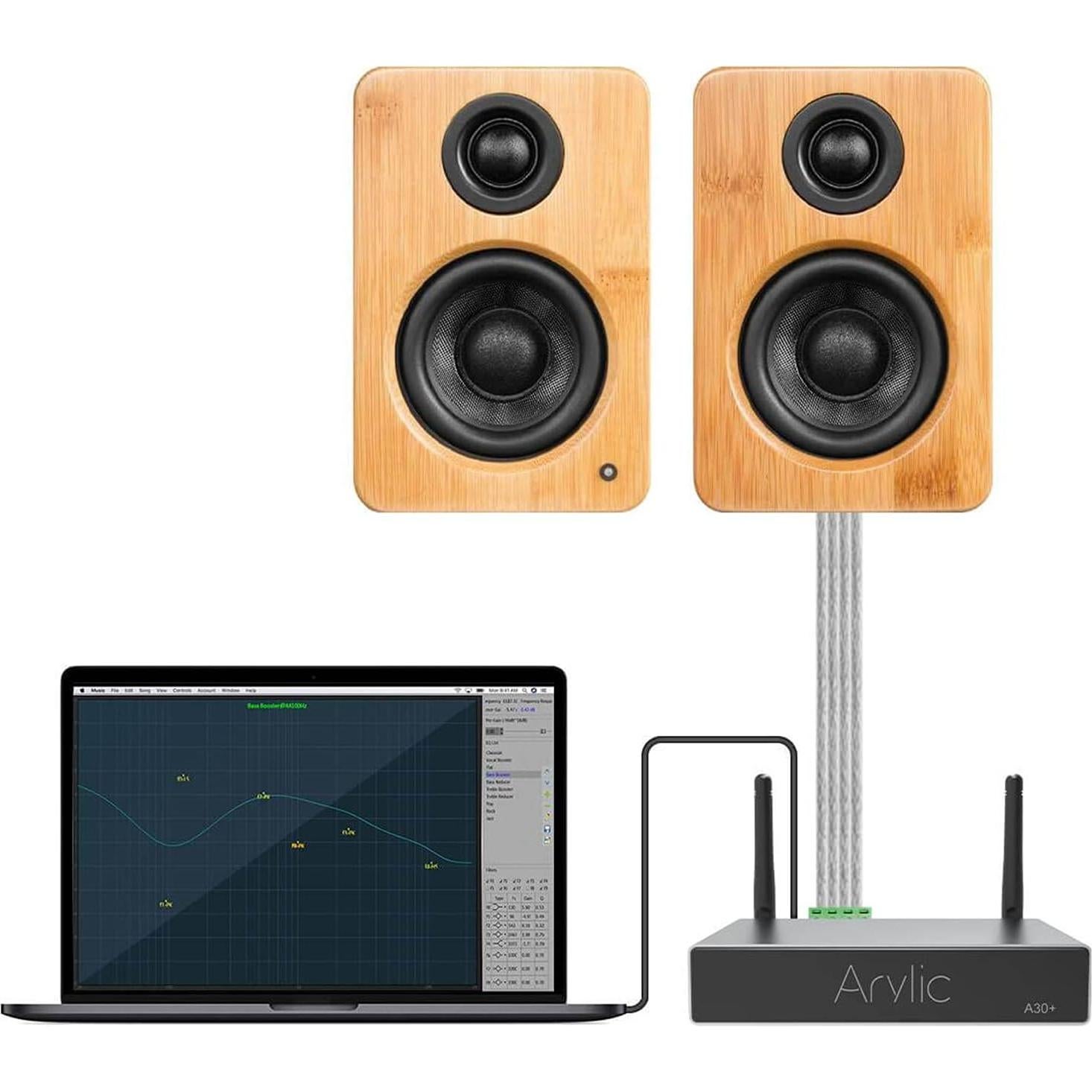 Amplificador Inalámbrico Arylic A30+ 35W Stereo WiFi Bluetooth