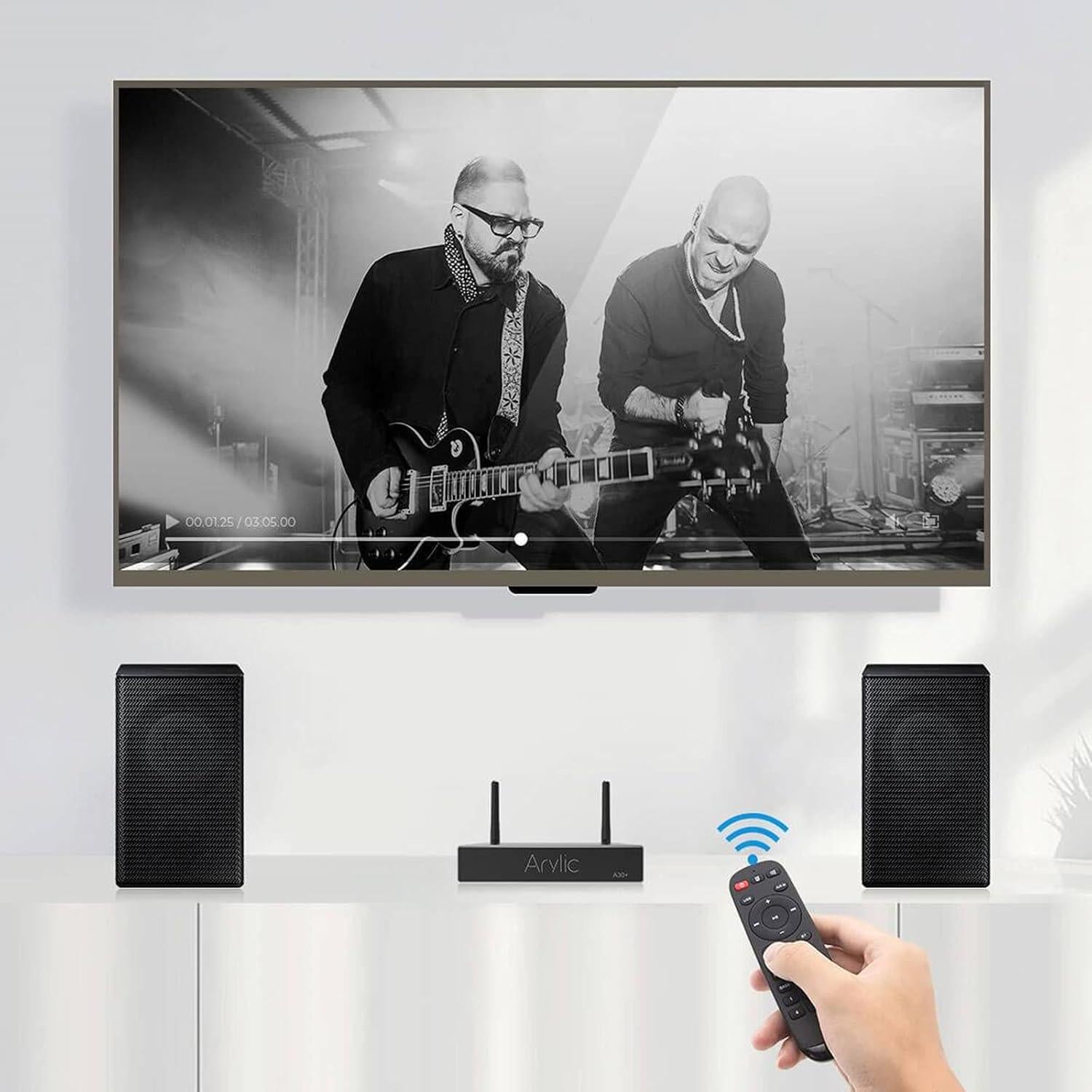 Amplificador Inalámbrico Arylic A30+ 35W Stereo WiFi Bluetooth