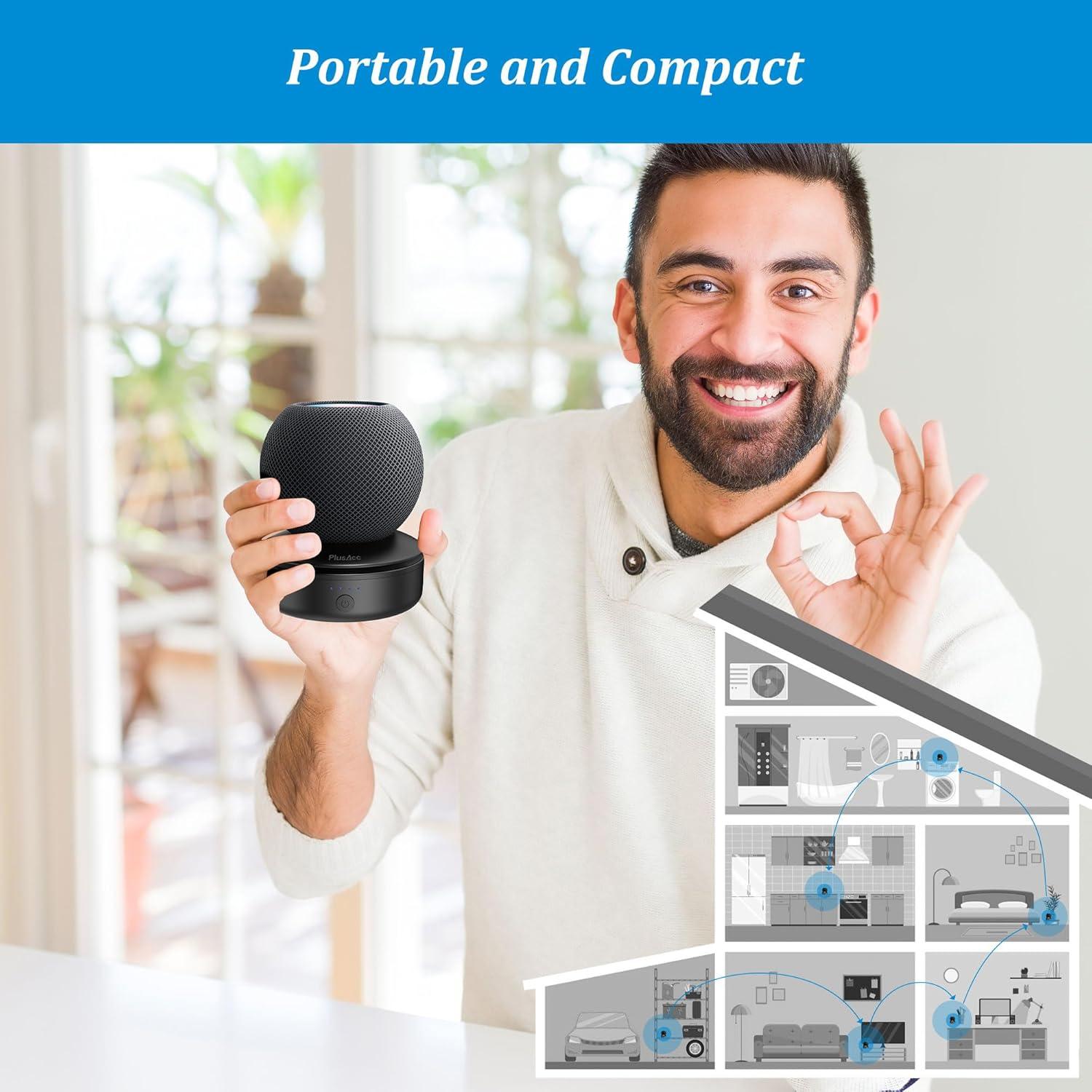 Base de Batería PlusAcc 10000mAh para HomePod Mini - Carga Portátil