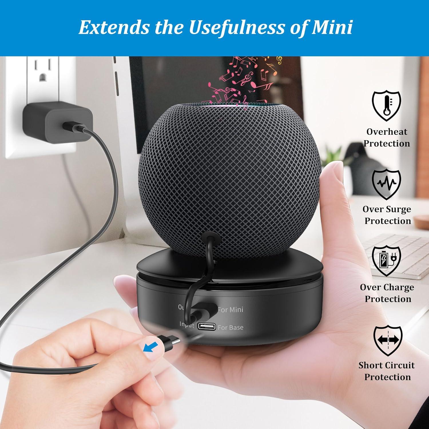 Base de Batería PlusAcc 10000mAh para HomePod Mini - Carga Portátil