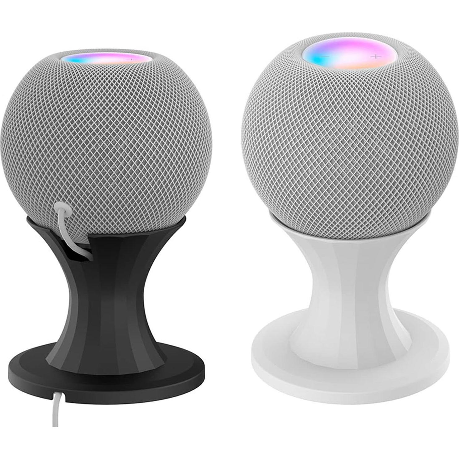 Soporte de Mesa Blanco para Homepod Mini con Gestión de Cable