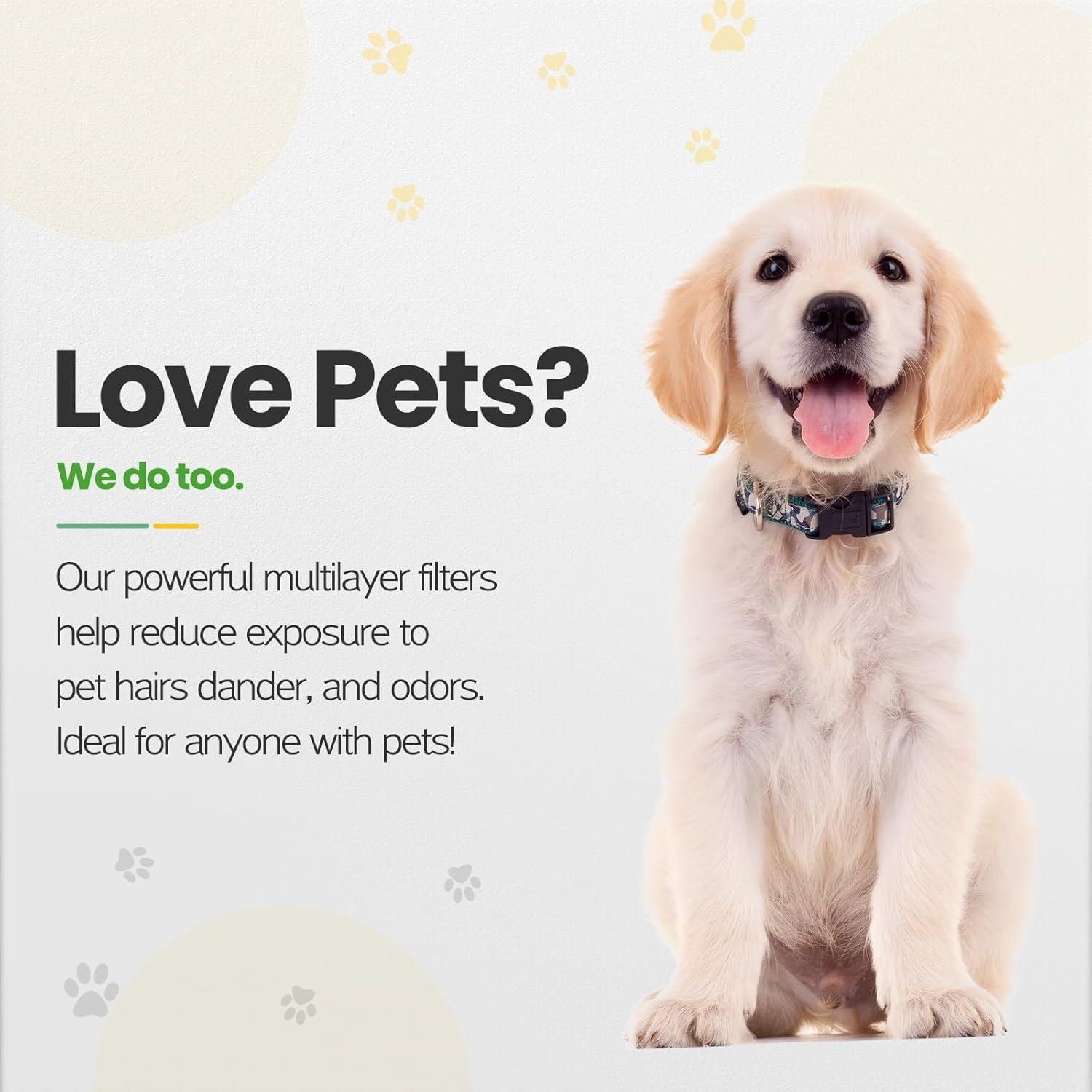 Filtro HEPA HPA300 isinlive para Purificador Honeywell - 7 Piezas