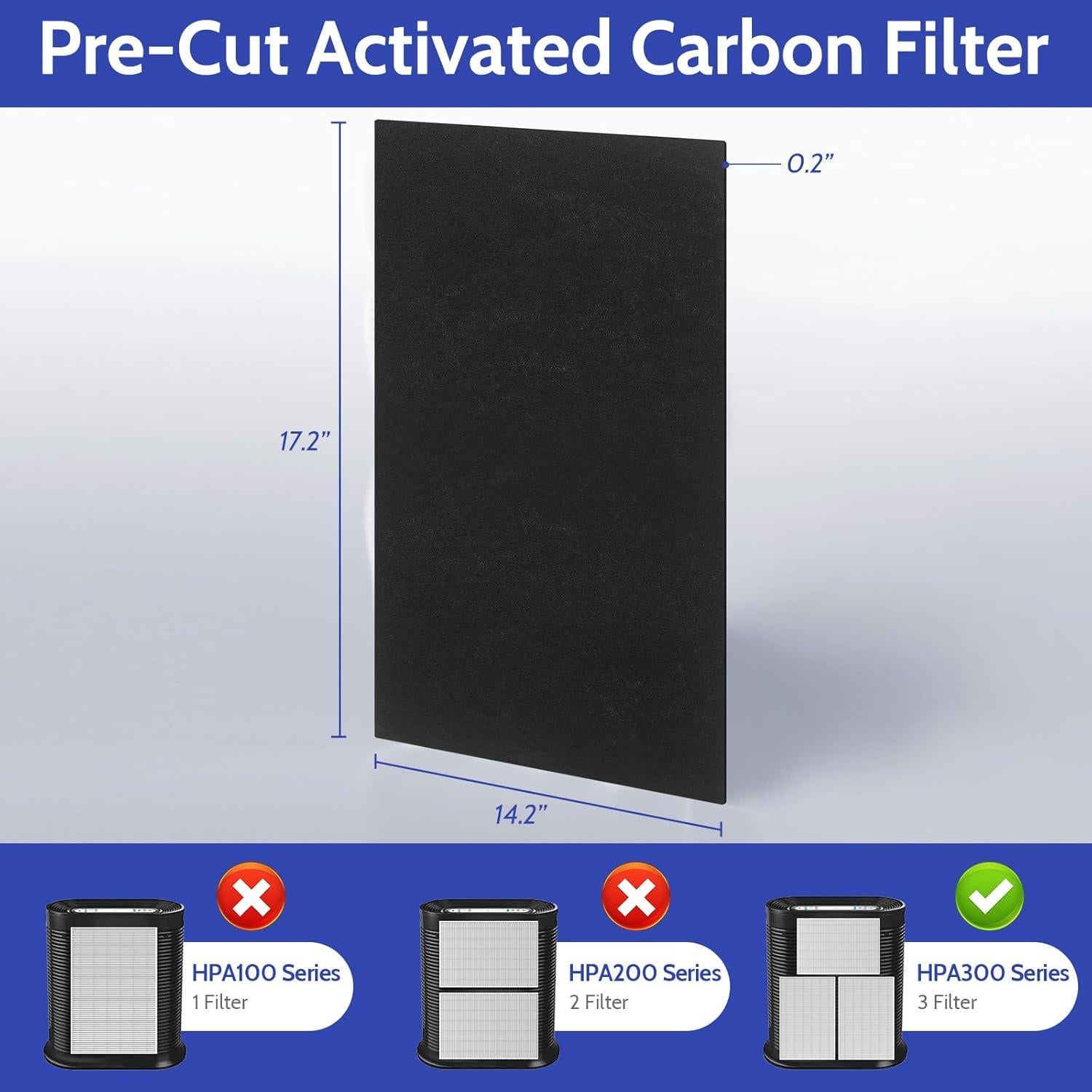 Paquete de 6 Filtros HEPA HPA300 Honeywell + 8 Pre-Filtros