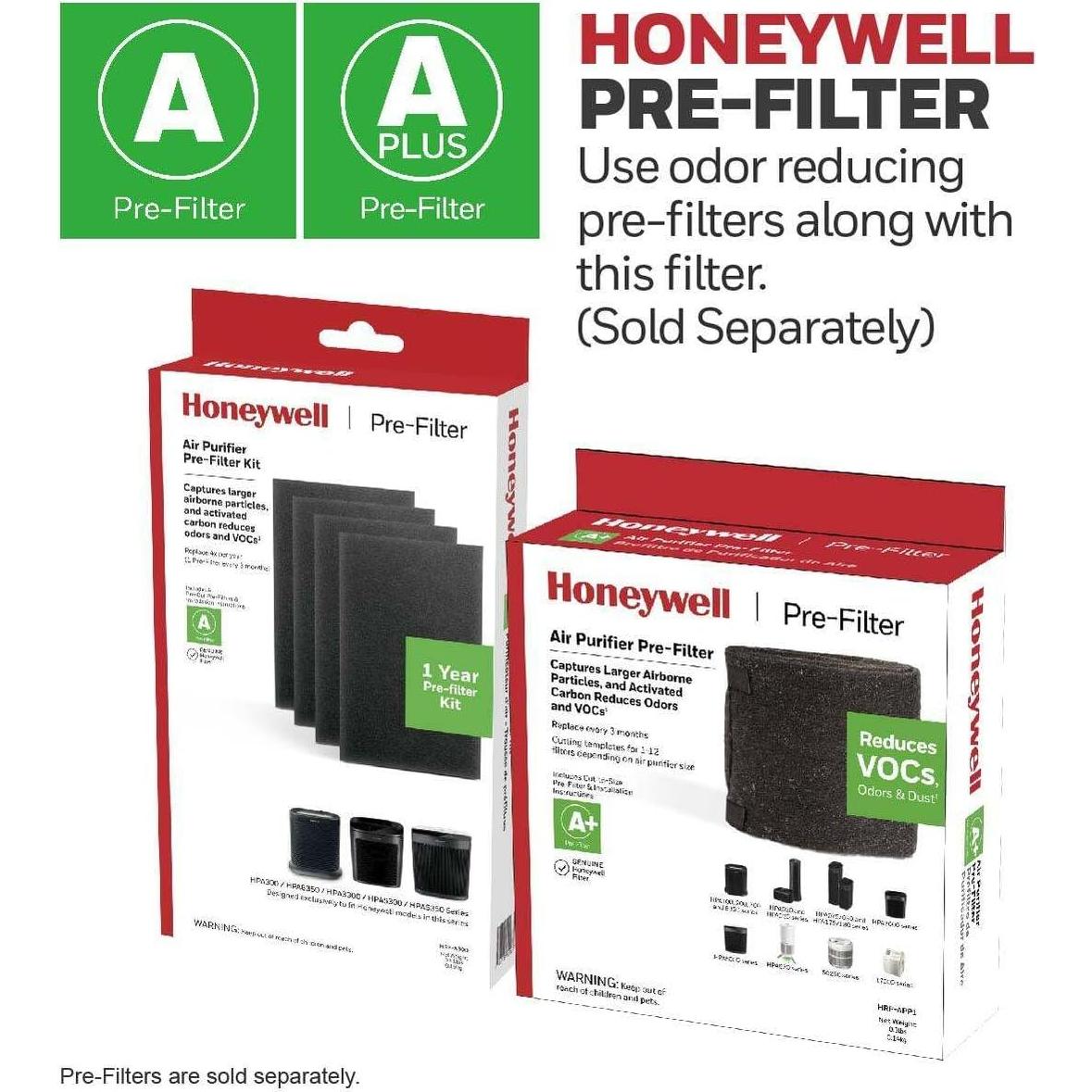 Filtro HEPA Honeywell R para Purificador de Aire - Paquete de 3