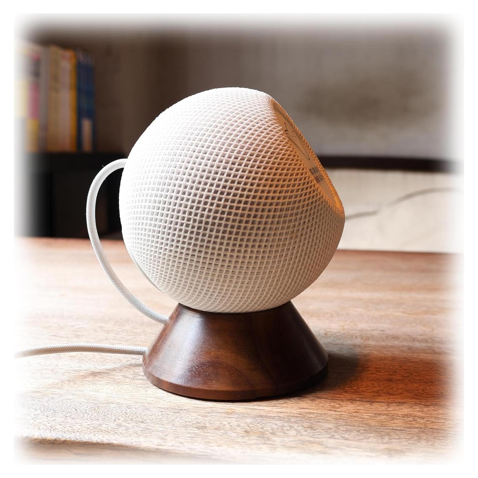 Soporte de Madera para HomePod Mini H Huaberich con Gestión de Cables
