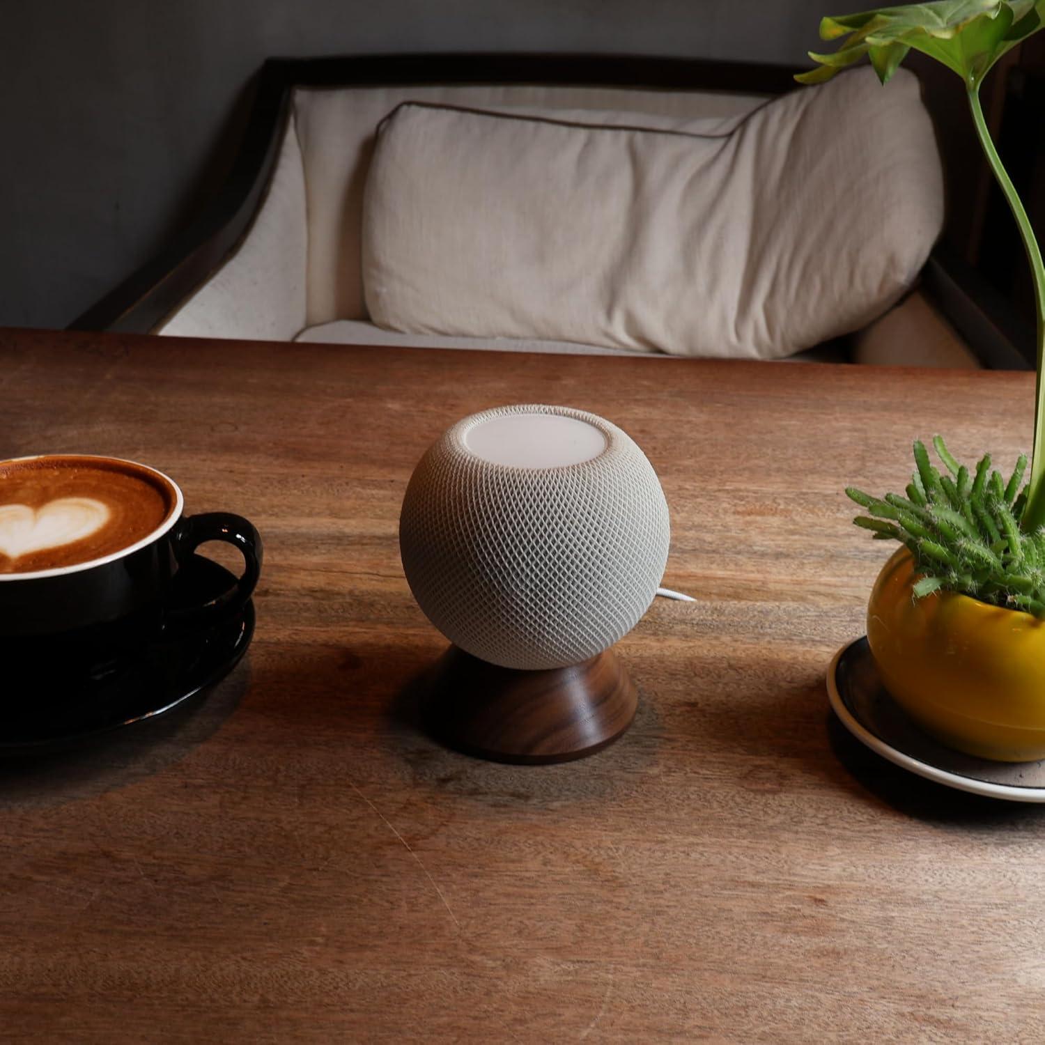 Soporte de Madera para HomePod Mini H Huaberich con Gestión de Cables