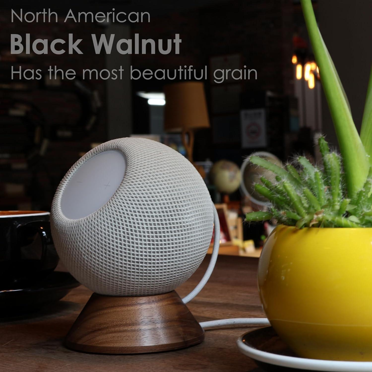 Soporte de Madera para HomePod Mini H Huaberich con Gestión de Cables