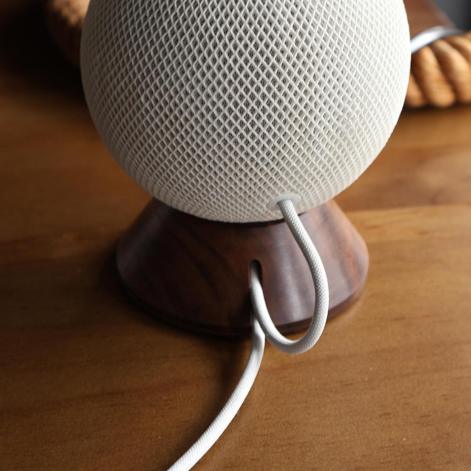 Soporte de Madera para HomePod Mini H Huaberich con Gestión de Cables