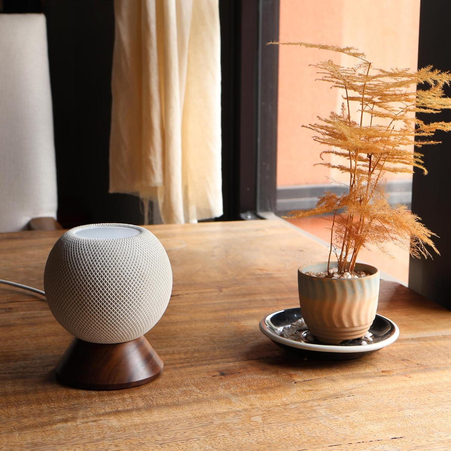 Soporte de Madera para HomePod Mini H Huaberich con Gestión de Cables