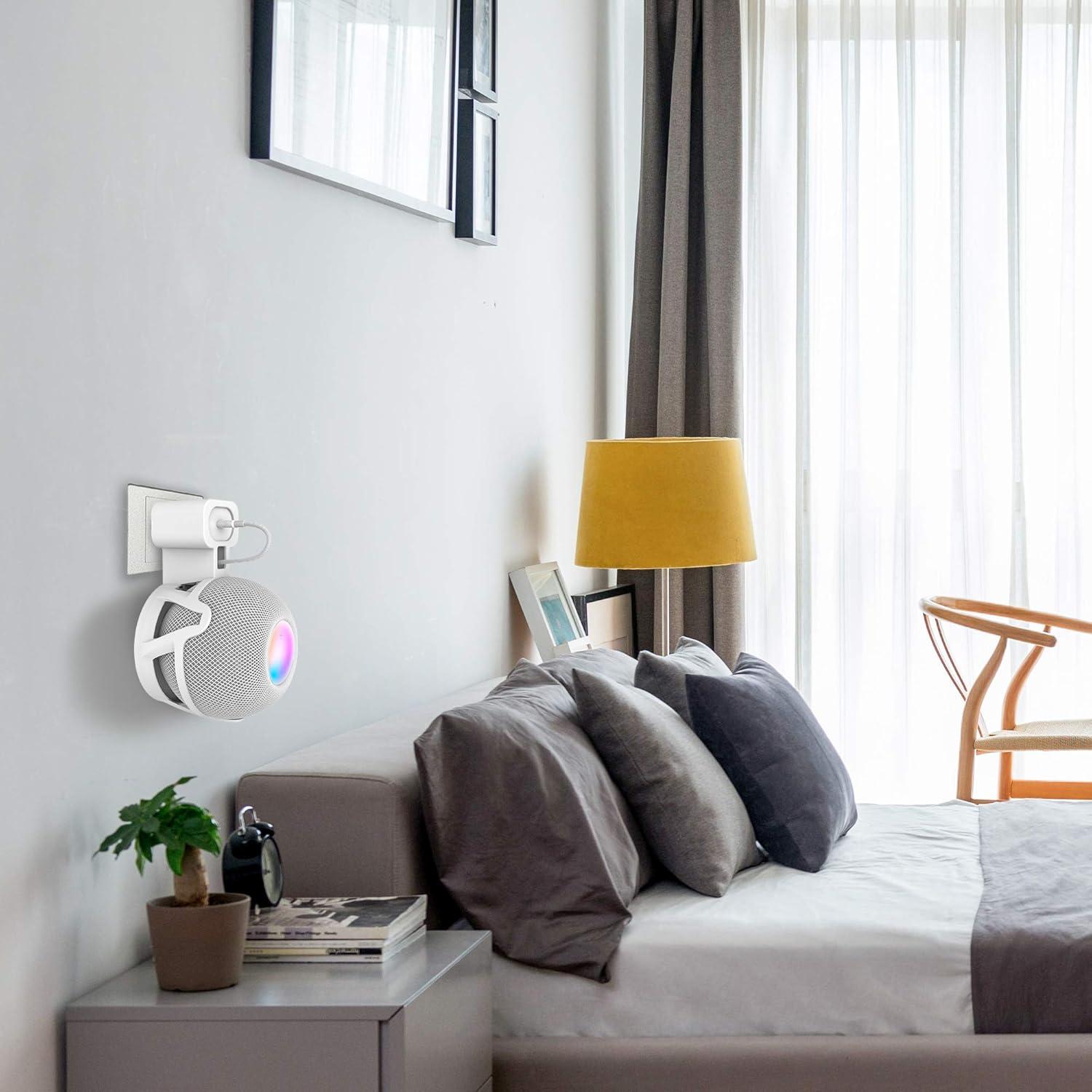 Soporte de Pared LeongLzt para Homepod Mini - Blanco, Sin Tornillos