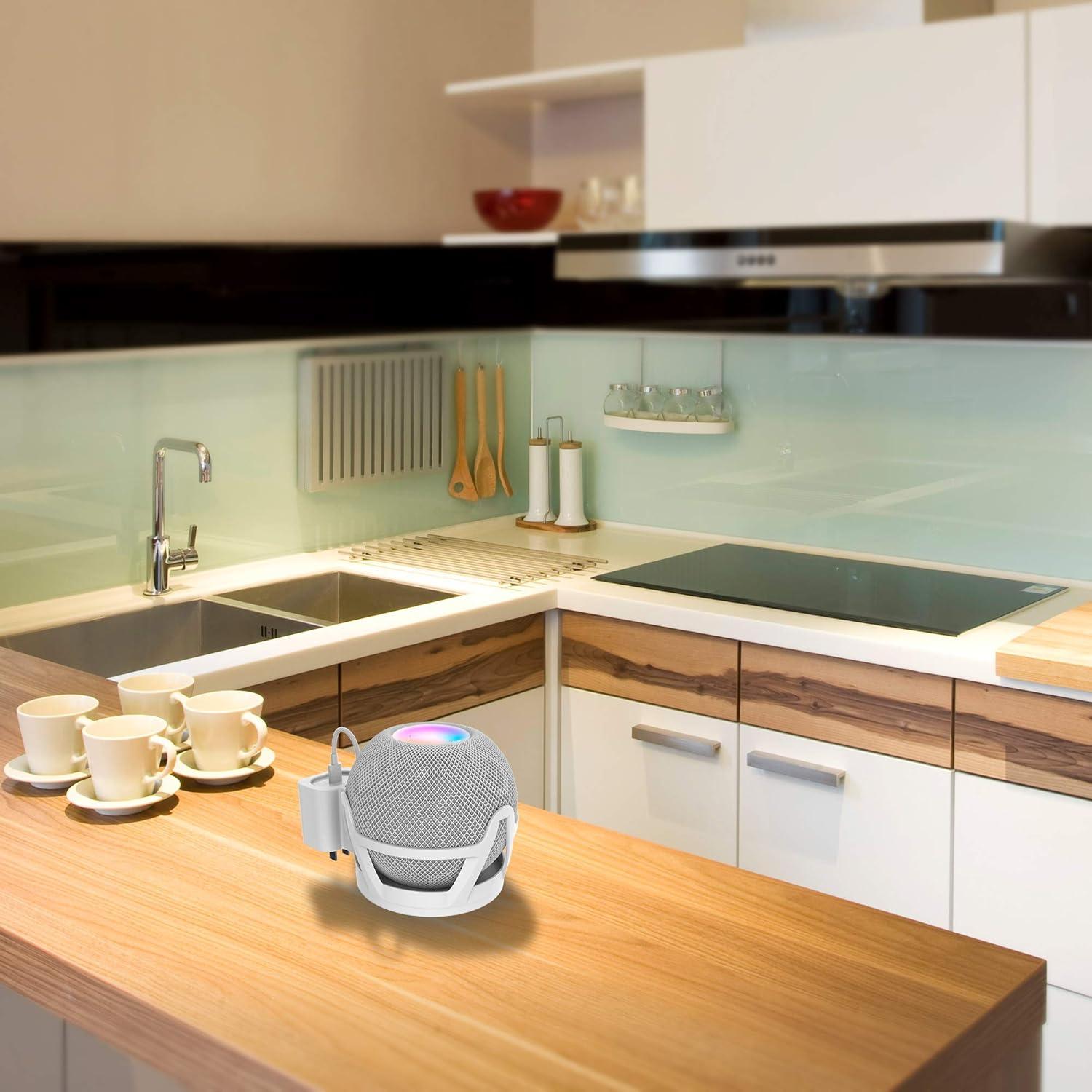 Soporte de Pared LeongLzt para Homepod Mini - Blanco, Sin Tornillos