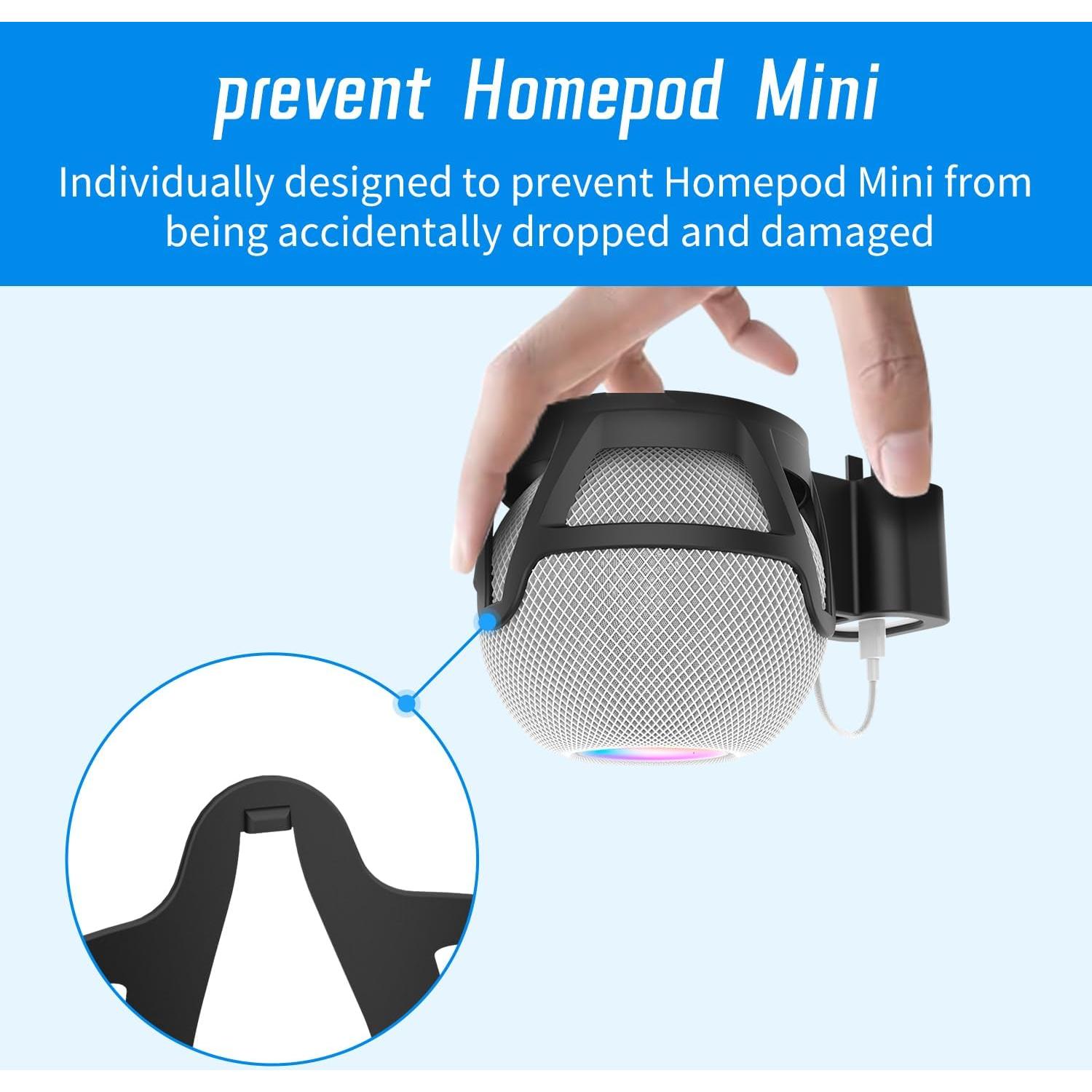 Soporte de Pared para Apple Homepod Mini - Blanco, Sin Tornillos