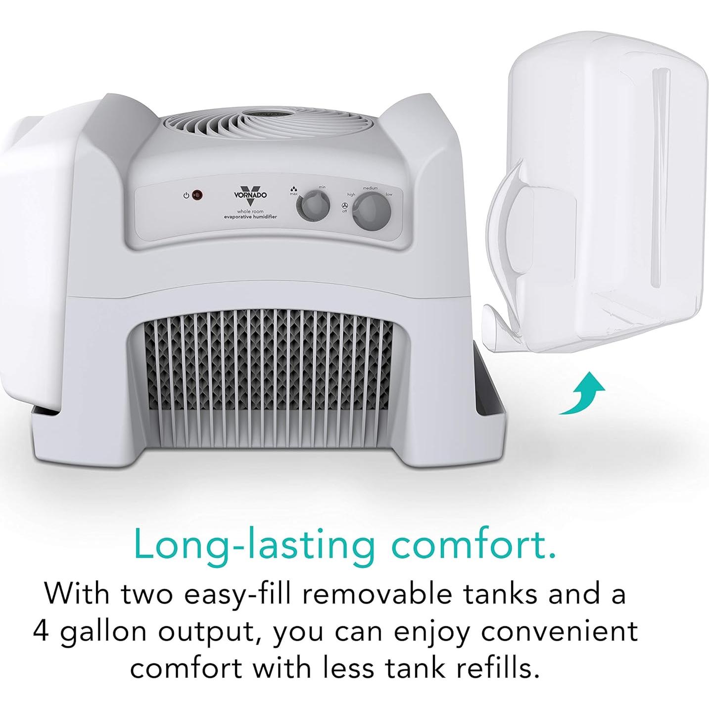 Humidificador Evaporativo Vornado Evap40 15.14L 93m² Blanco