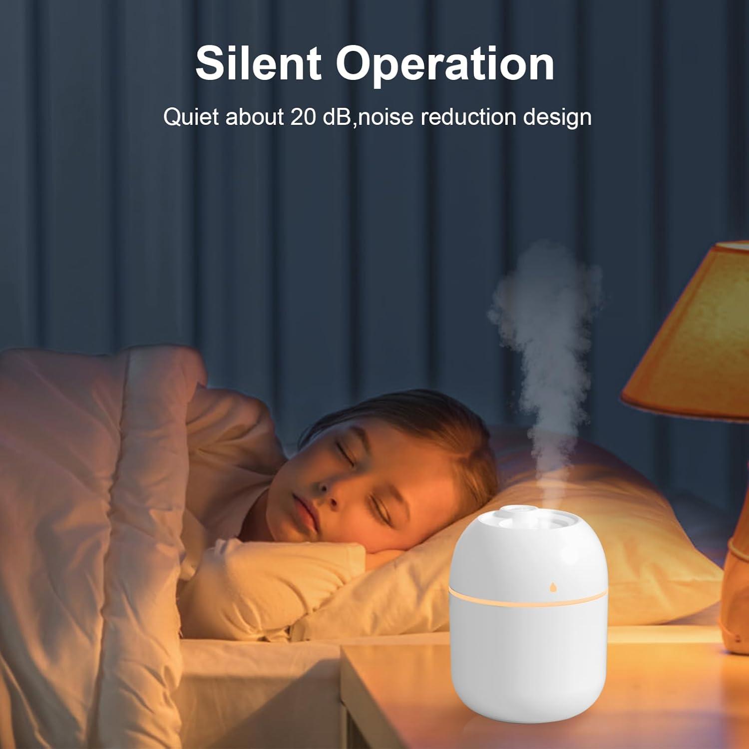 Humidificador Portátil KOSGHO Jiashiqi 220ml Blanco Silencioso