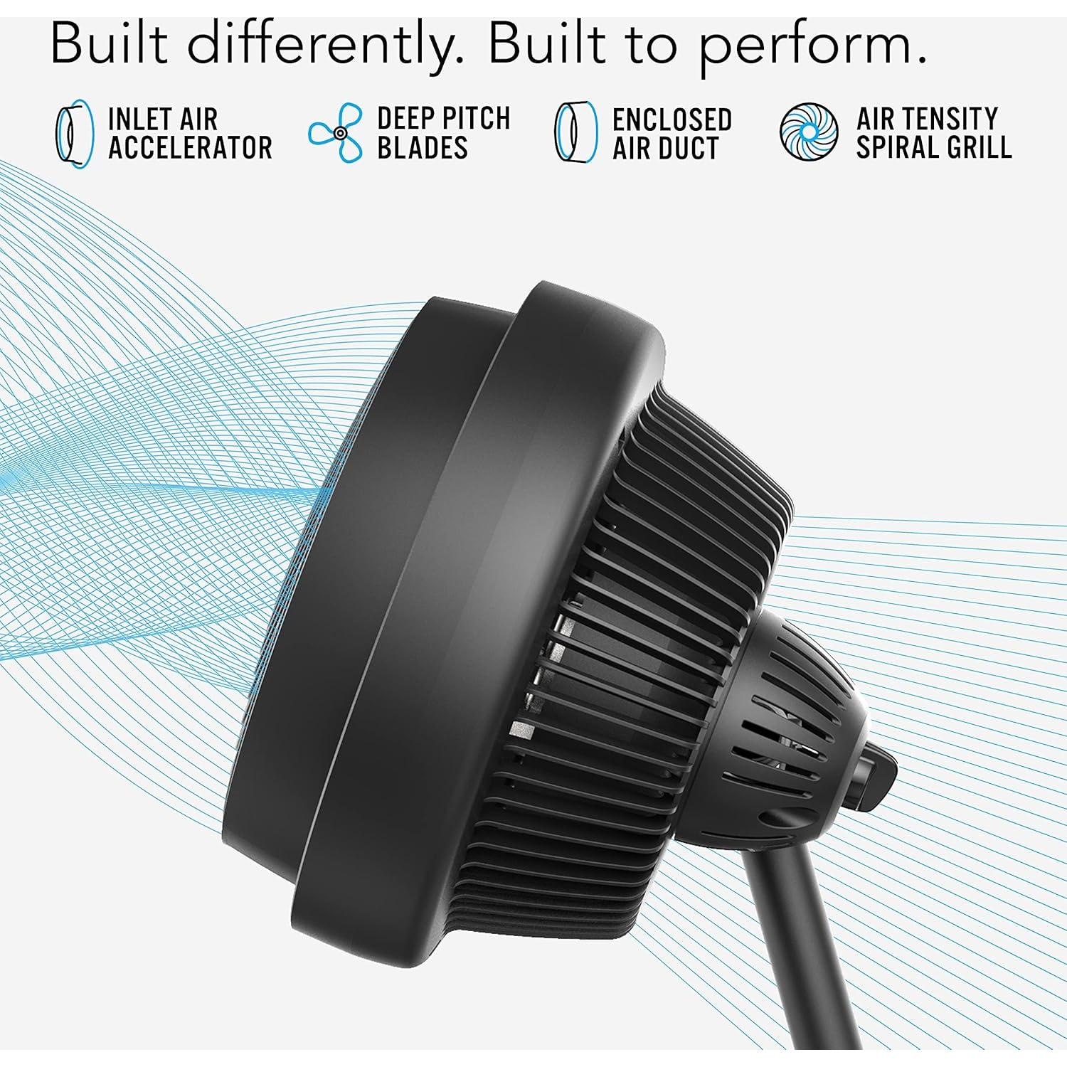 Ventilador Circulador de Aire Vornado 660 Grande 4 Velocidades Negro