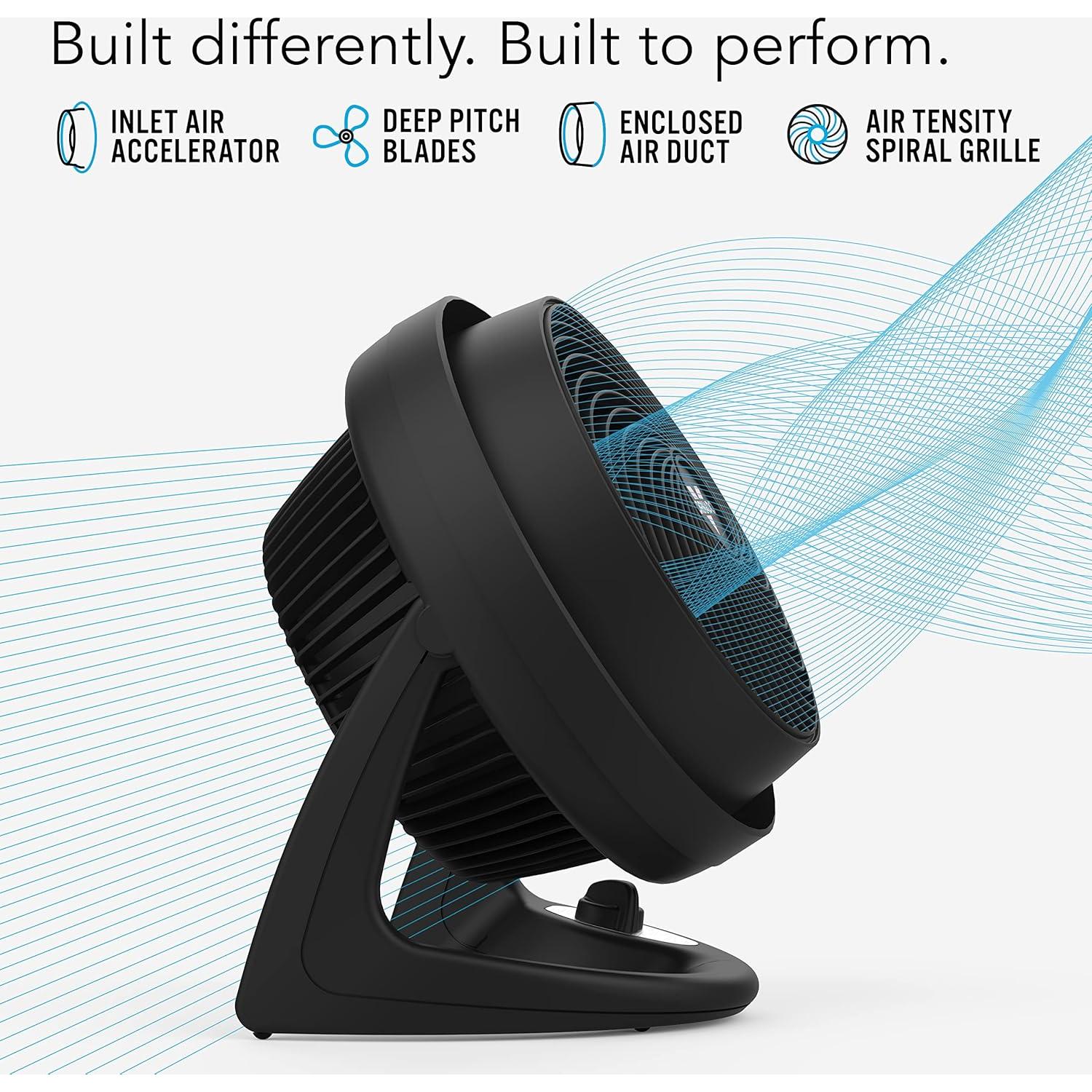 Ventilador Circulador de Aire Vornado 610 3 Velocidades Negro