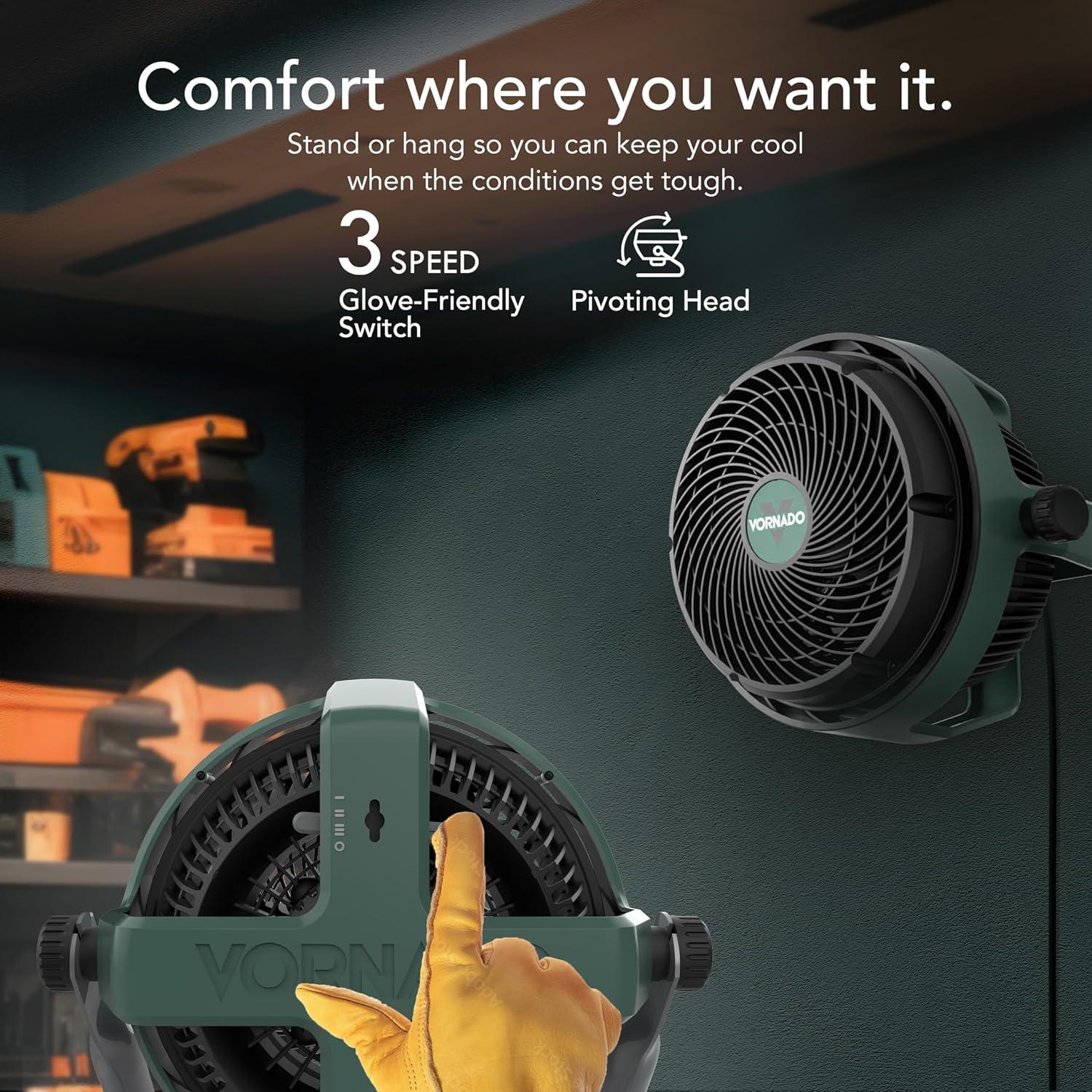 Ventilador Circulador de Aire Vornado EXO61 Mediano 3 Velocidades