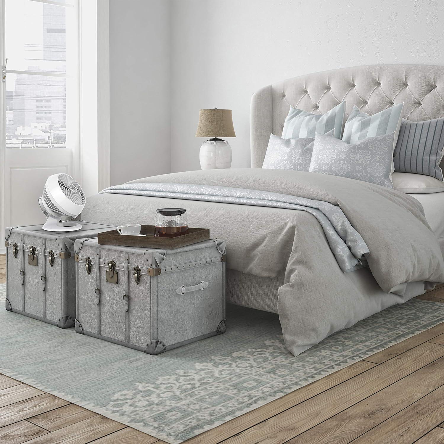 Ventilador de Pedestal Vornado 683DC y Circulador 460 Blanco