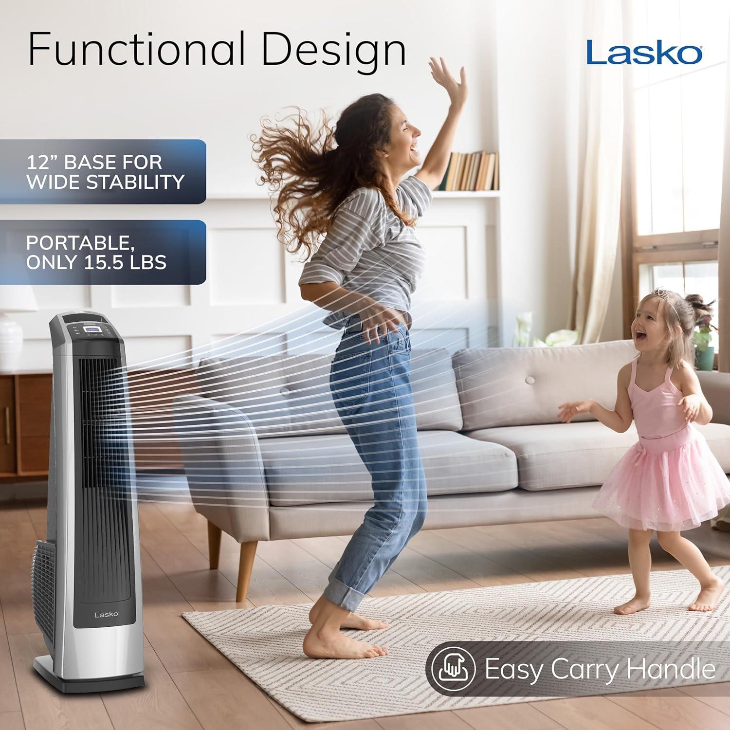 Ventilador de Torre Lasko U35120, 3 Velocidades, 88.9 cm