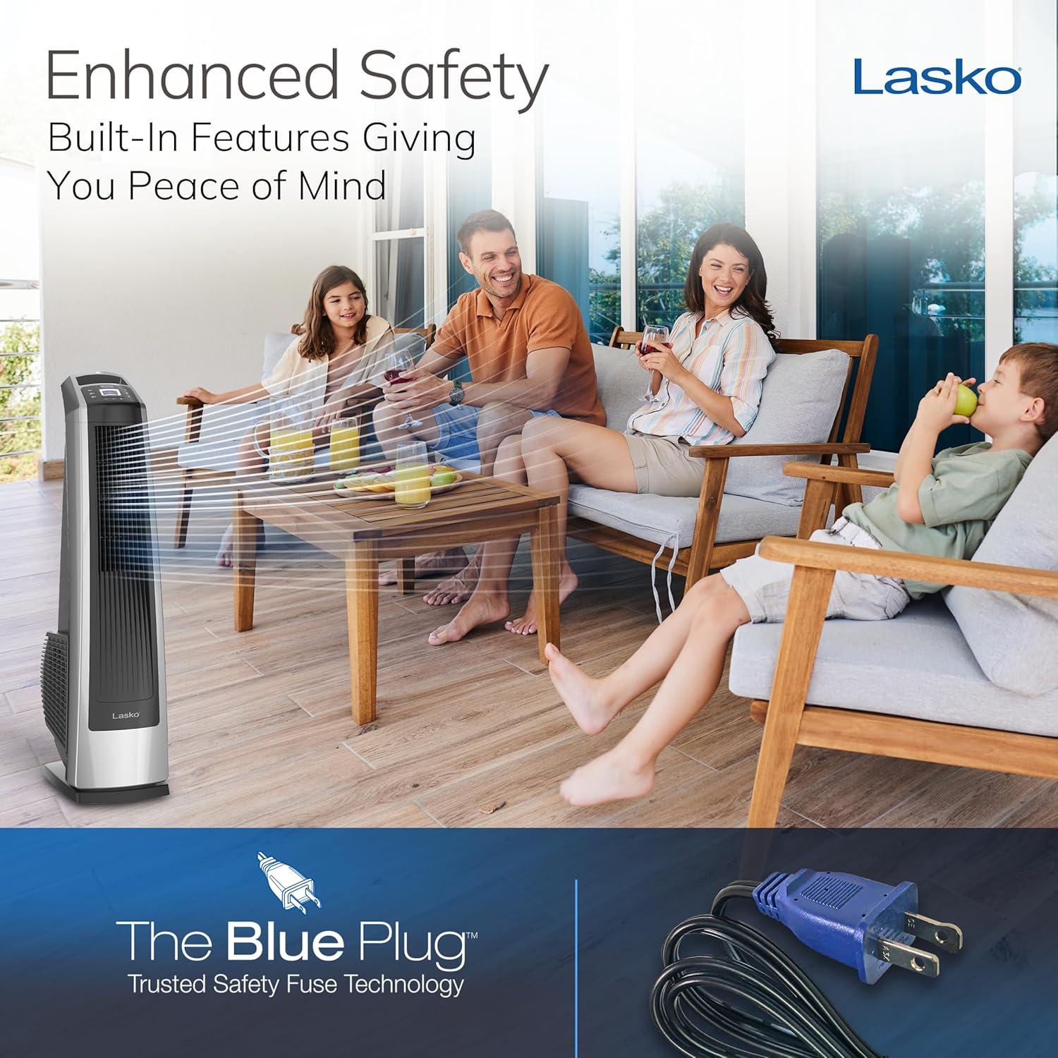 Ventilador de Torre Lasko U35120, 3 Velocidades, 88.9 cm