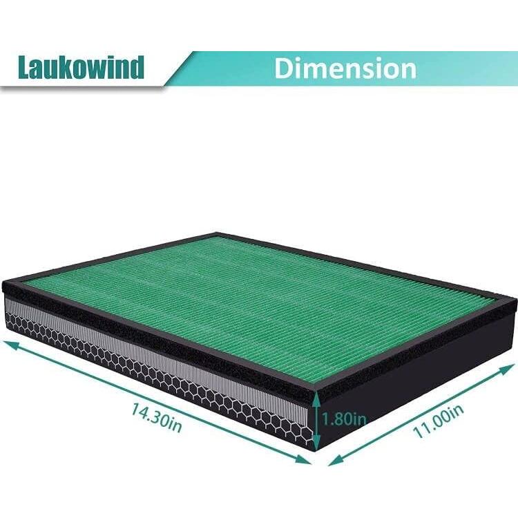 Filtro de Reemplazo Laukowind para Coway Airmega 400/400S - 2 Paquetes