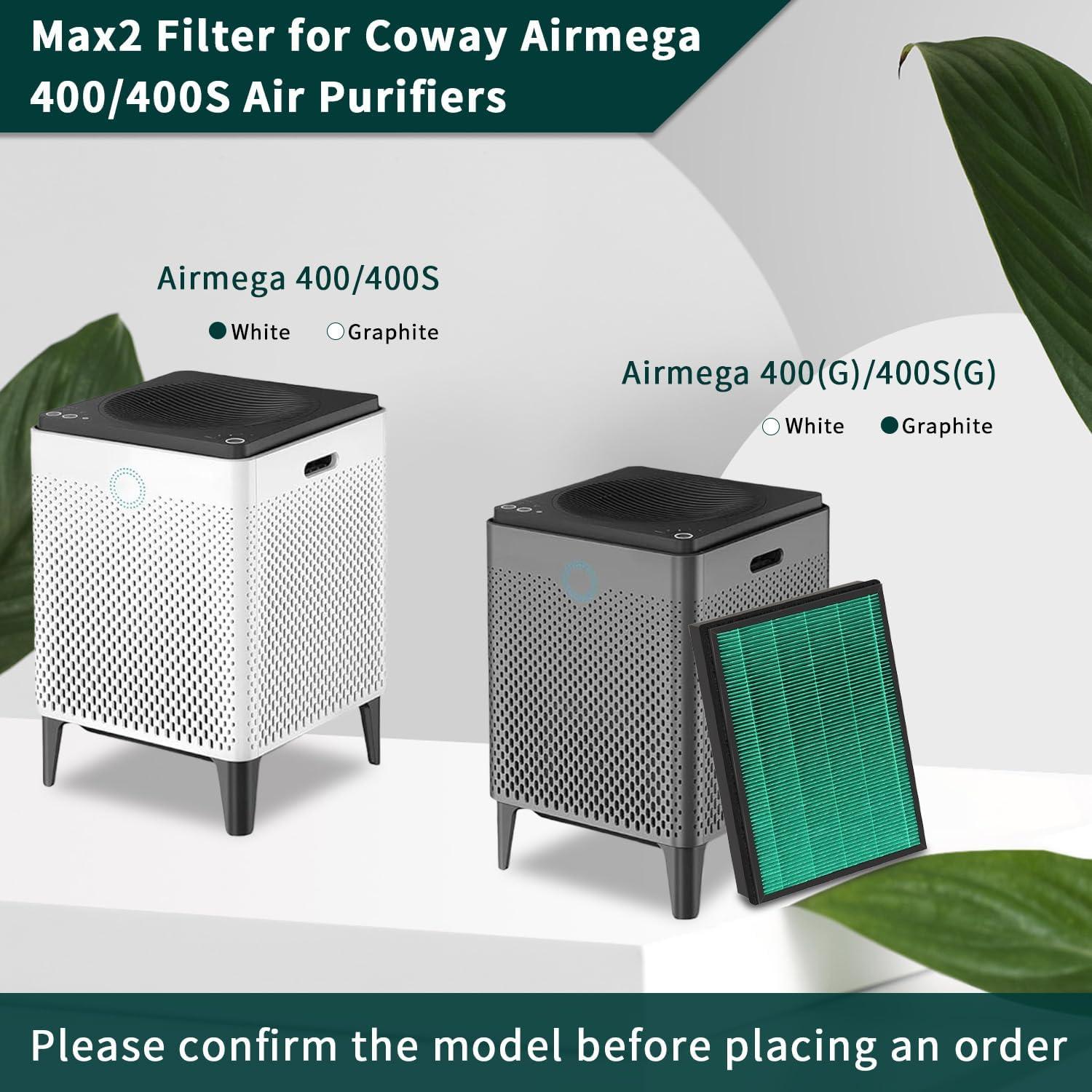 Filtro de Reemplazo Coway AIRMEGA 400/400S - 2 en 1 Carbón