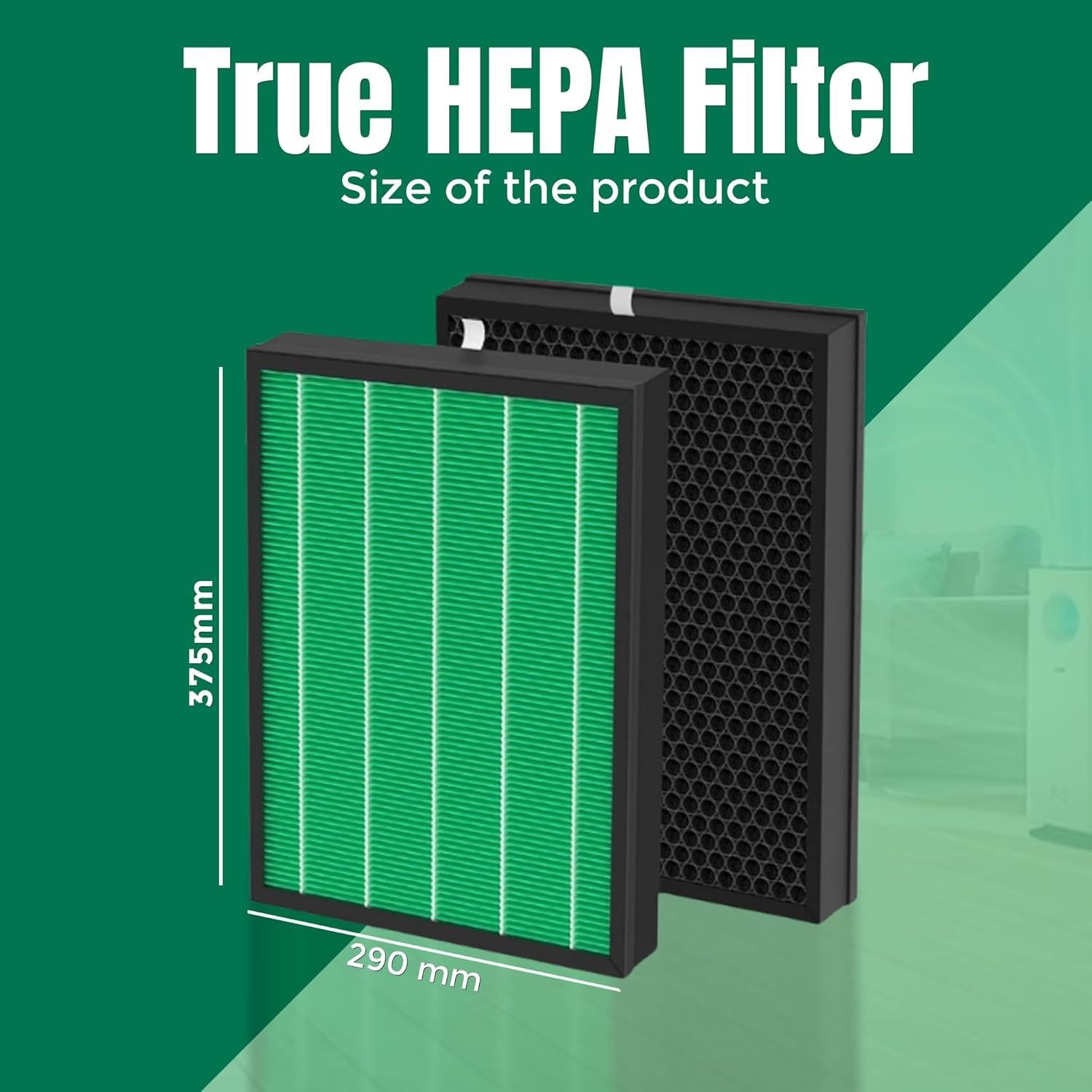 Reemplazo Filtro HEPA y Carbón Coway Airmega 400/400S - 2 Unidades