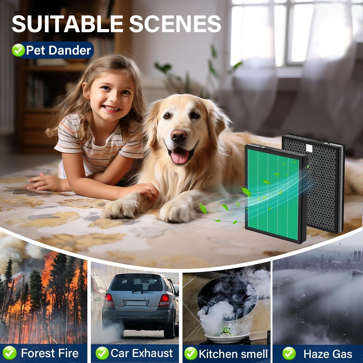 Filtro de Reemplazo Coway Airmega Max2 400/400S H13 - Paquete de 4