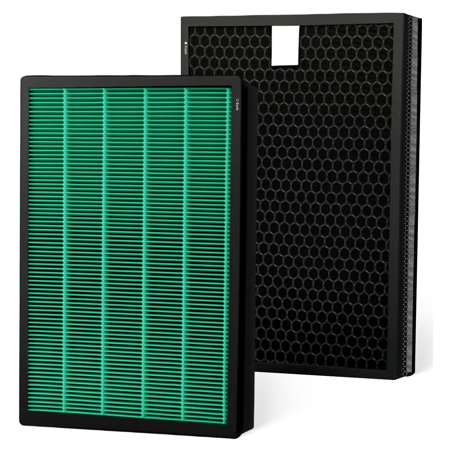 Paquete de 2 Filtros HEPA y Carbón Moguimax 400 para Coway