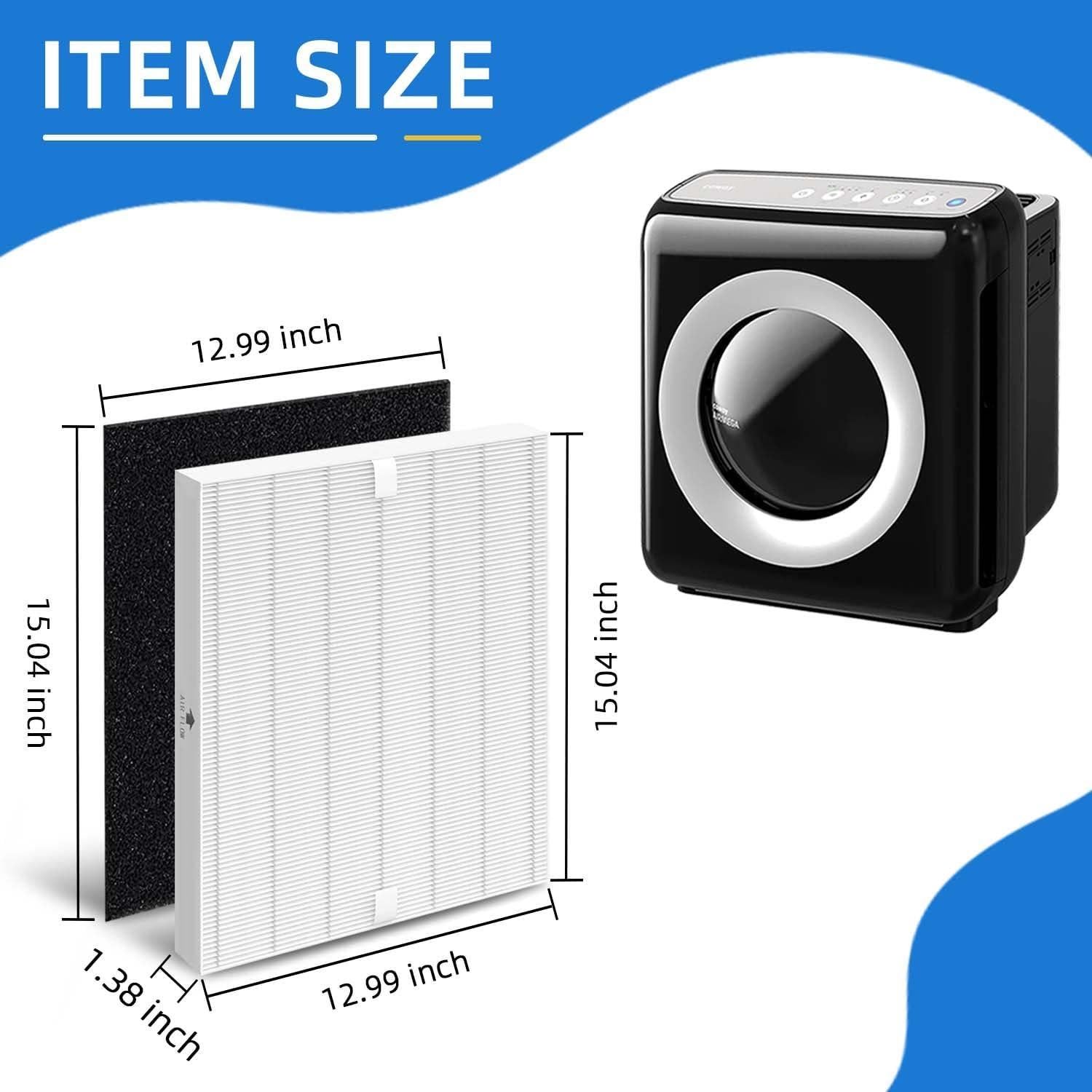 Filtro de Reemplazo HEPA Coway AP-1512HH - 4 Filtros + 8 Carbono