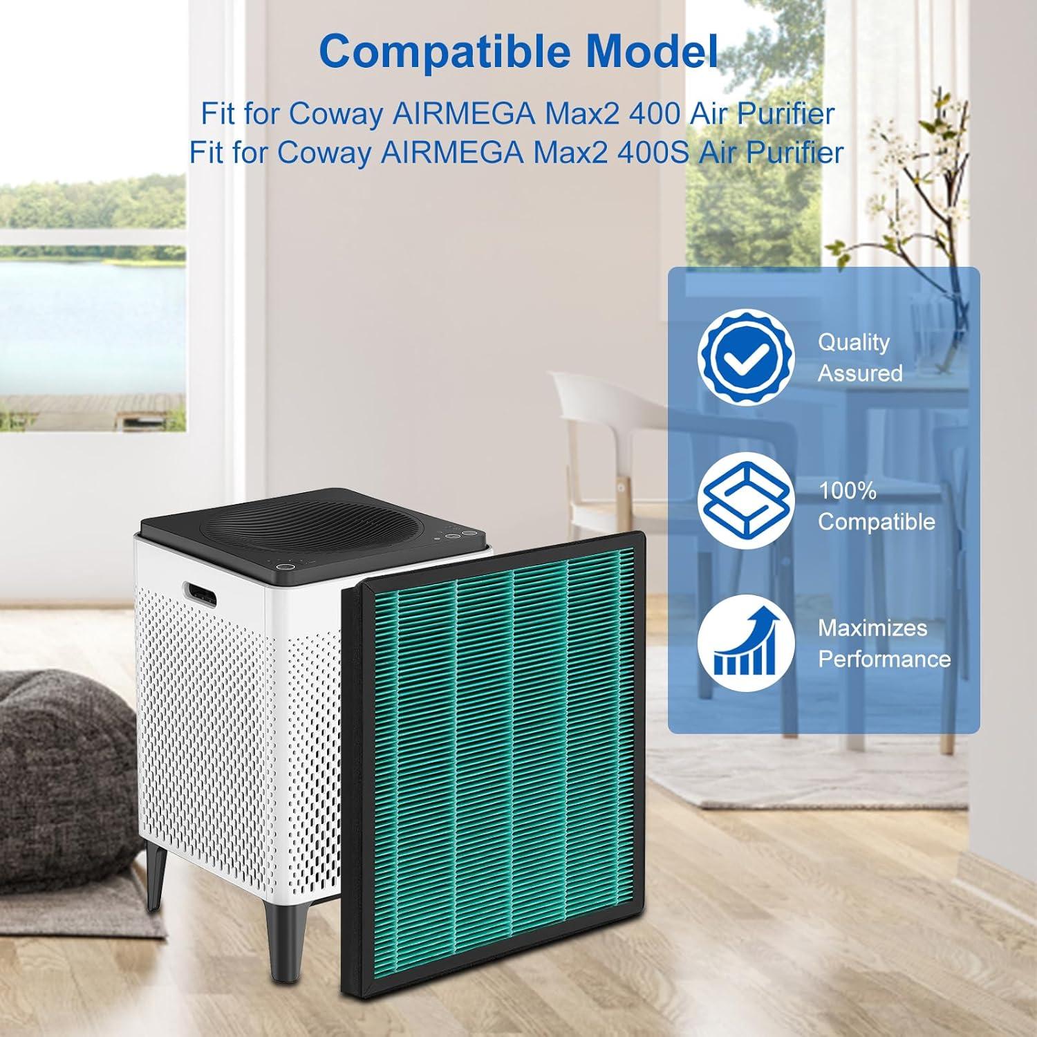 Juego de 4 Filtros de Reemplazo Coway AIRMEGA 400/400S