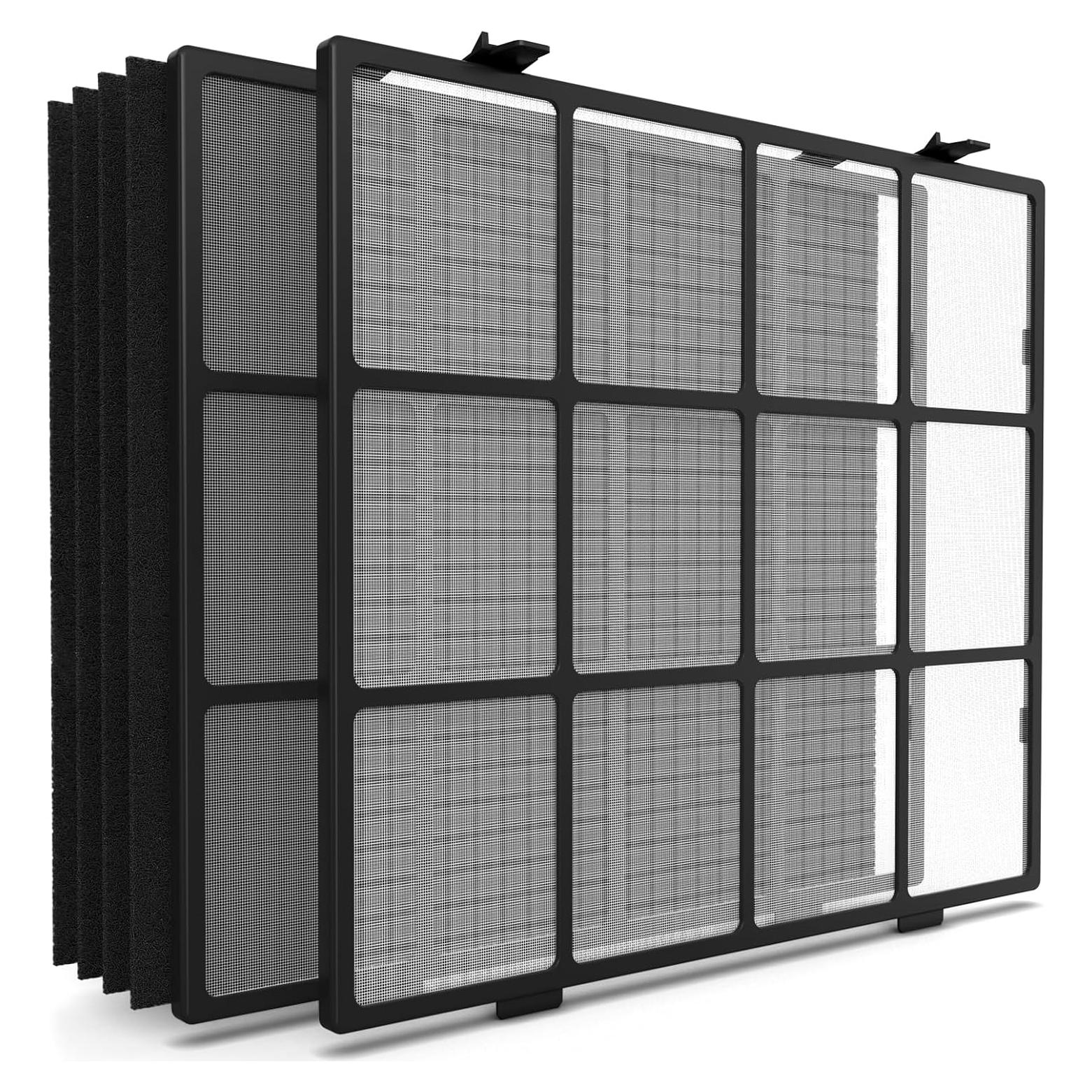 Reemplazo Filtro Lavable Coway AP-1512HH - 2 Prefiltros + 4 Carbón