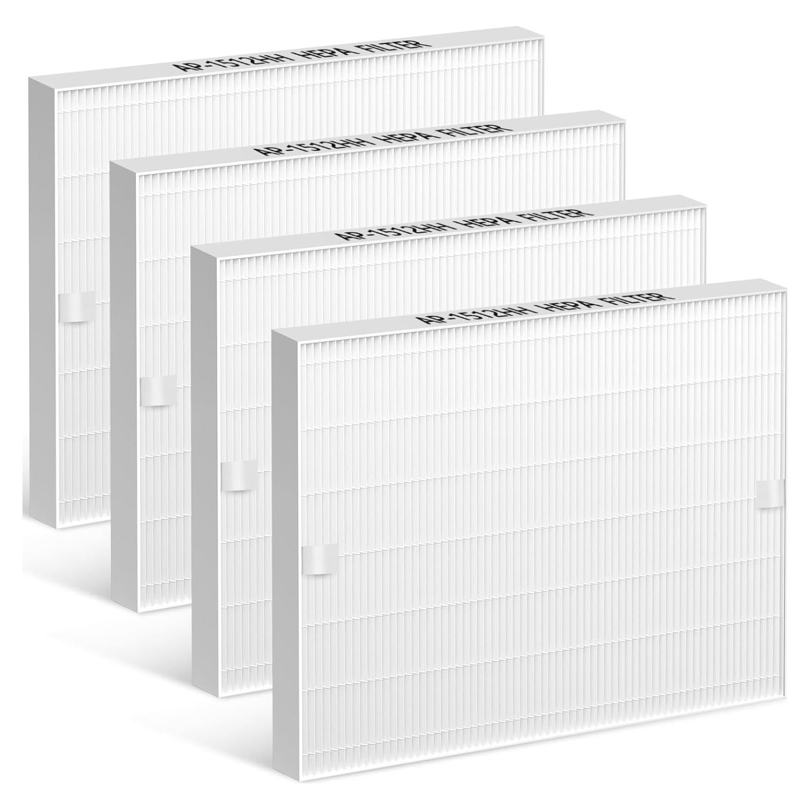 Paquete de 4 Filtros HEPA Midiex AP-1512HH para Purificadores